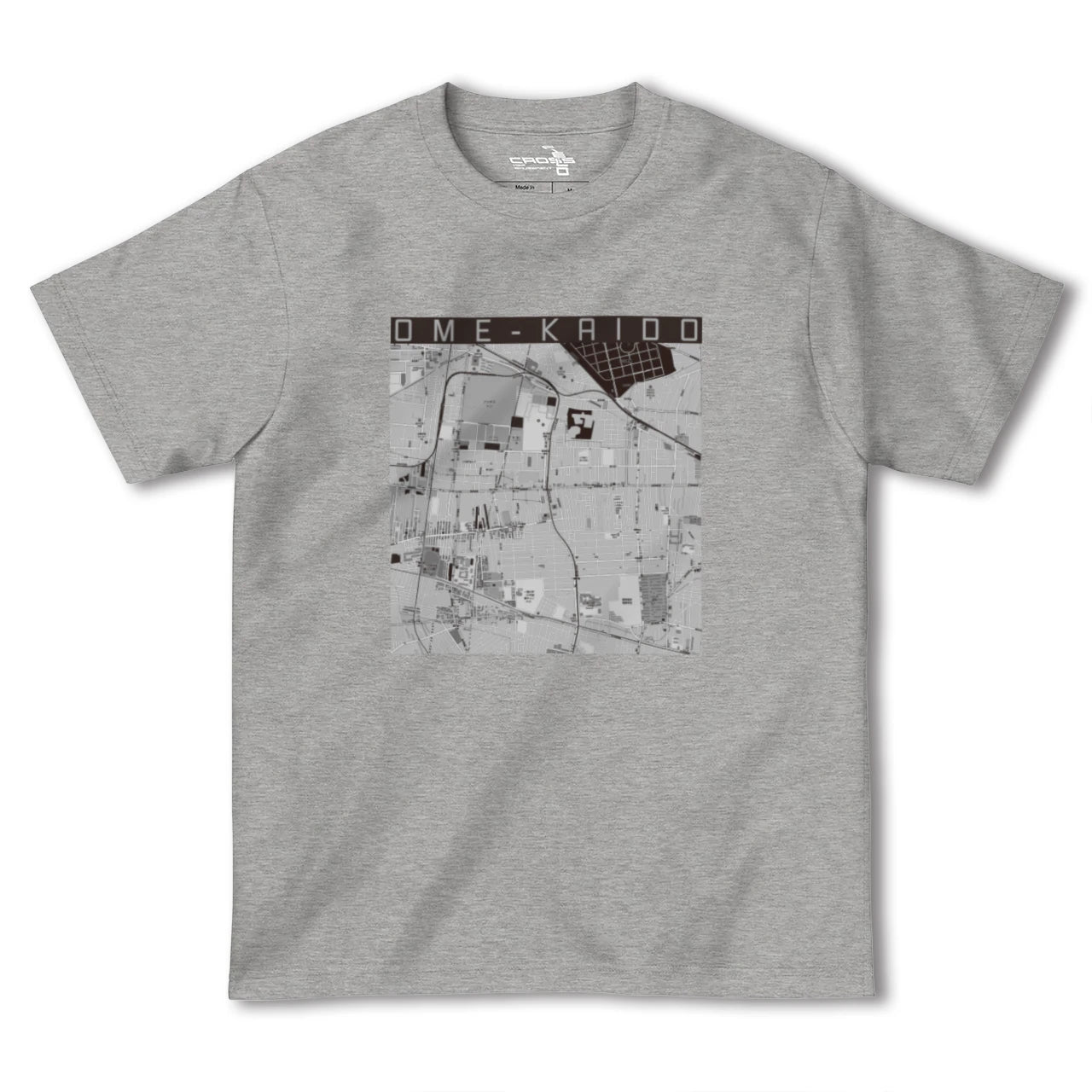 【青梅街道(東京都)】地図柄ヘビーウェイトTシャツ