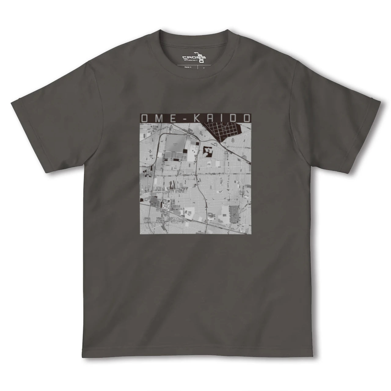 【青梅街道(東京都)】地図柄ヘビーウェイトTシャツ