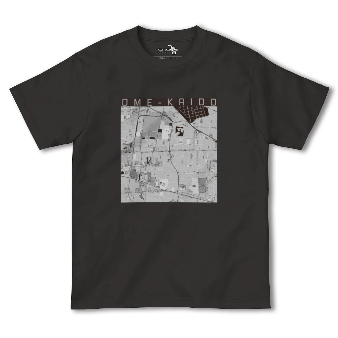 【青梅街道(東京都)】地図柄ヘビーウェイトTシャツ