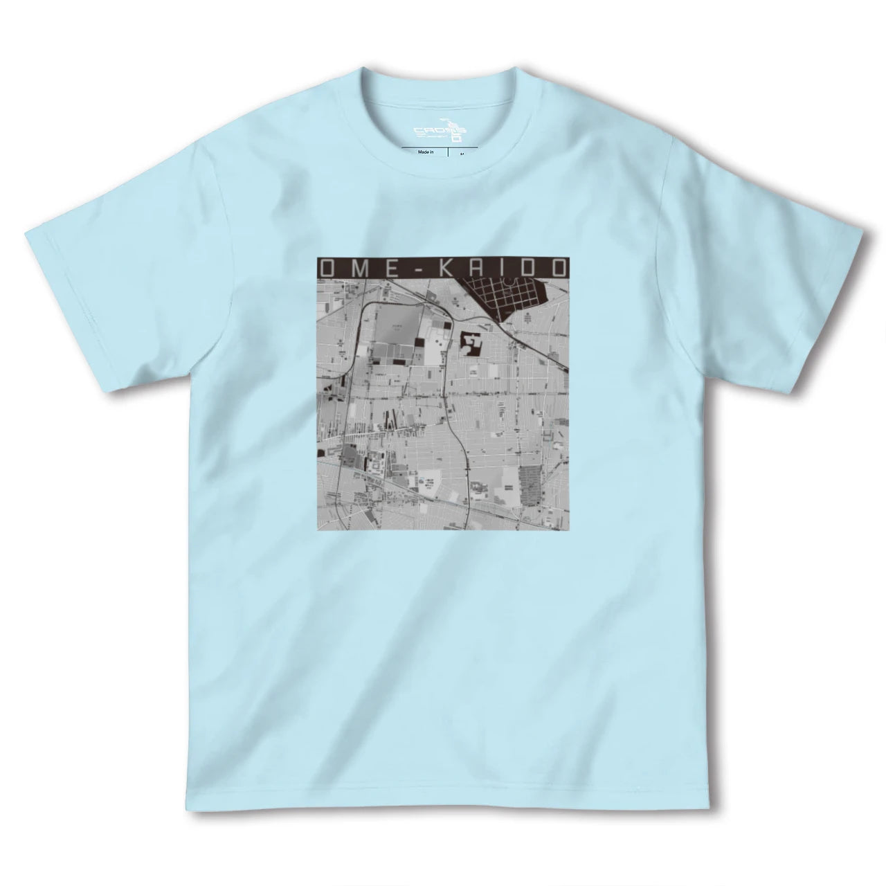 【青梅街道(東京都)】地図柄ヘビーウェイトTシャツ