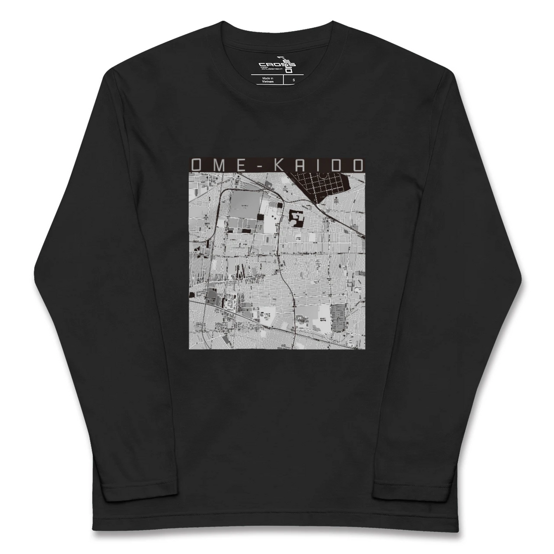 【青梅街道(東京都)】地図柄ロングスリーブTシャツ