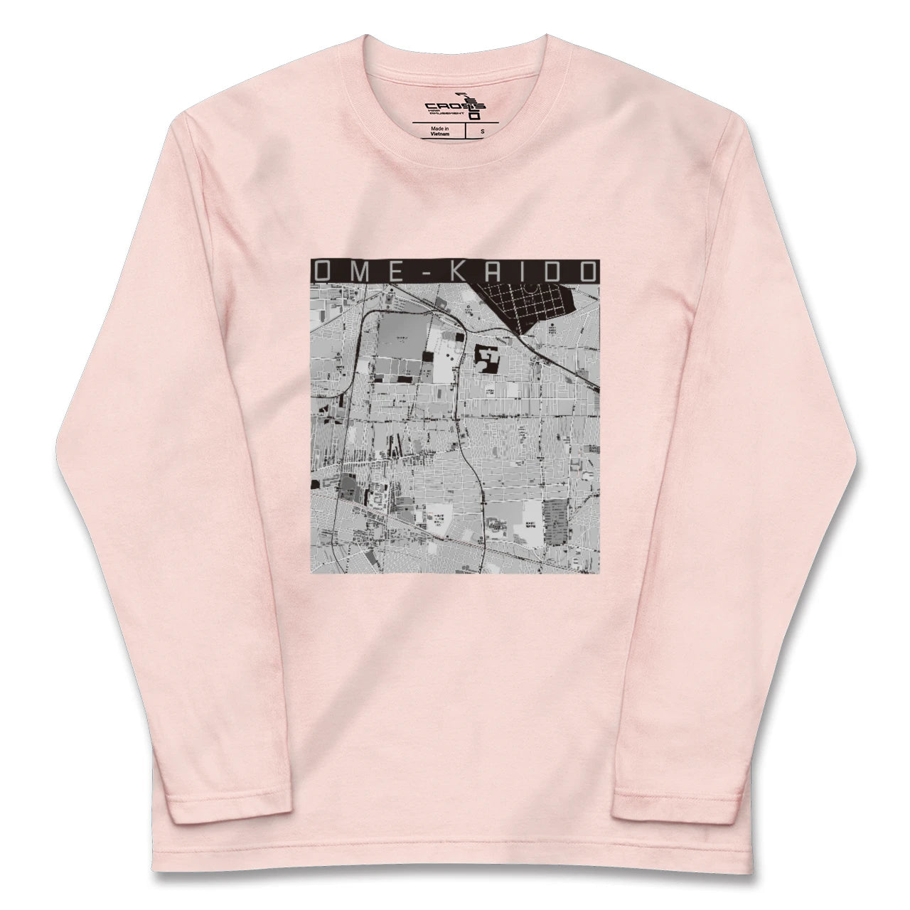 【青梅街道(東京都)】地図柄ロングスリーブTシャツ