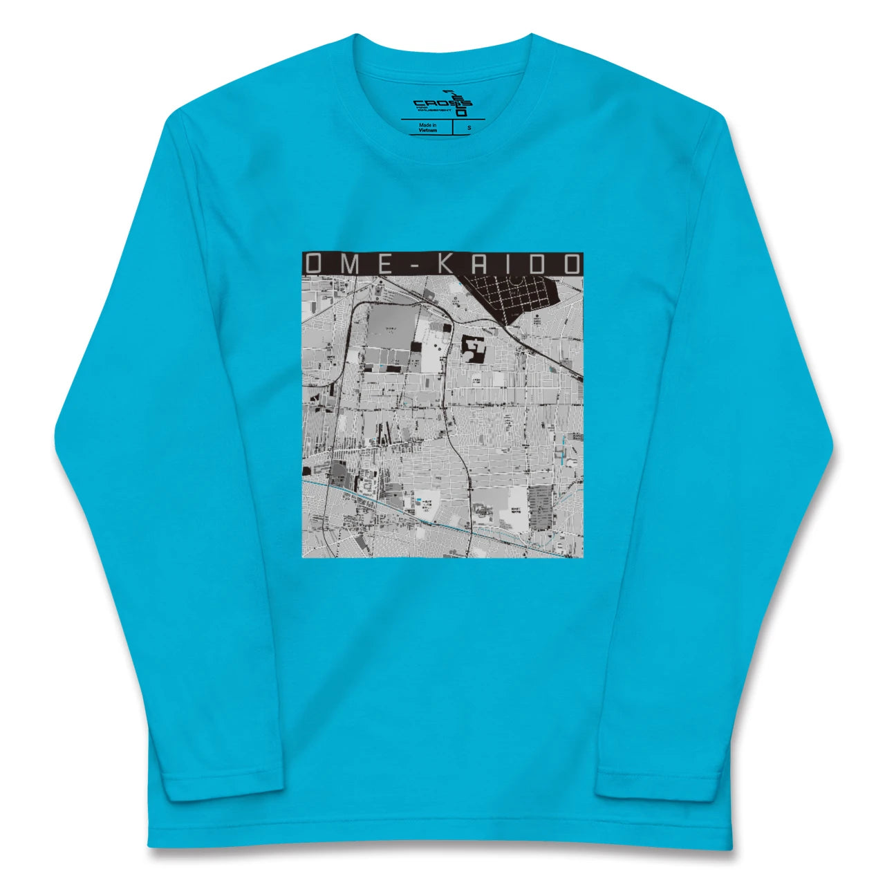【青梅街道(東京都)】地図柄ロングスリーブTシャツ