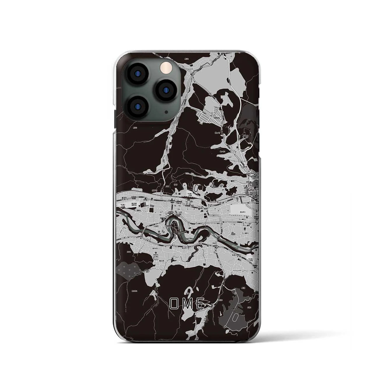 【青梅(東京都)】地図柄iPhoneケース(クリアタイプ)