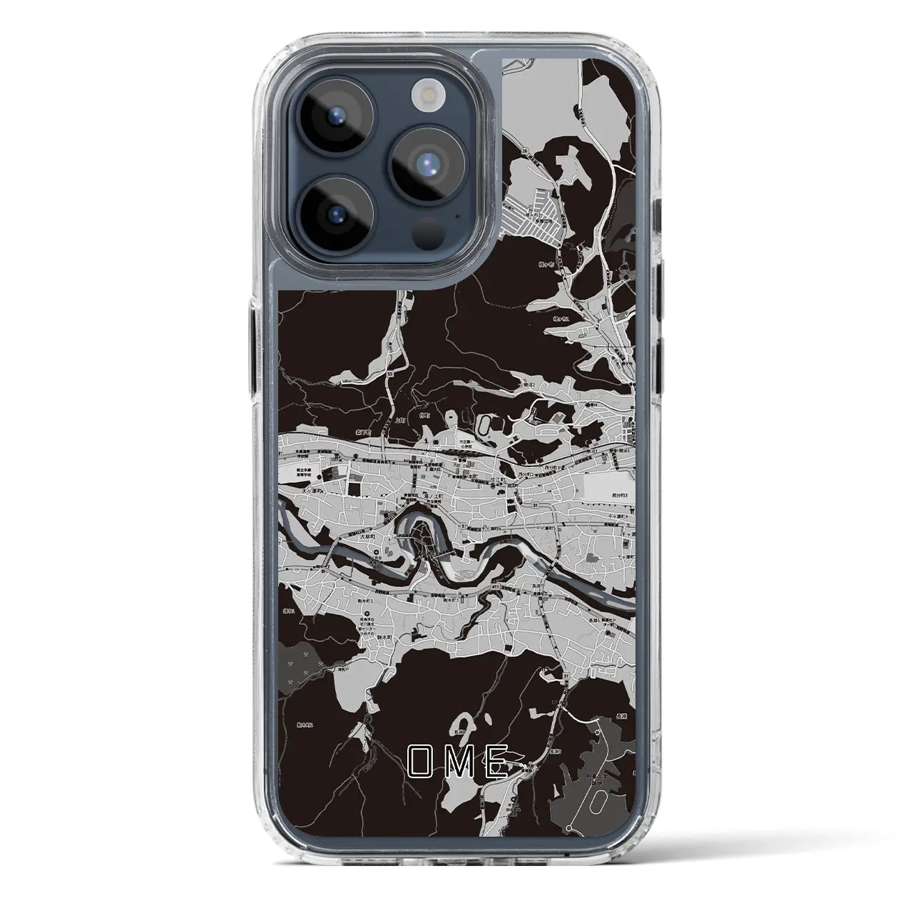【青梅(東京都)】地図柄iPhoneケース(MagSafeタイプ)