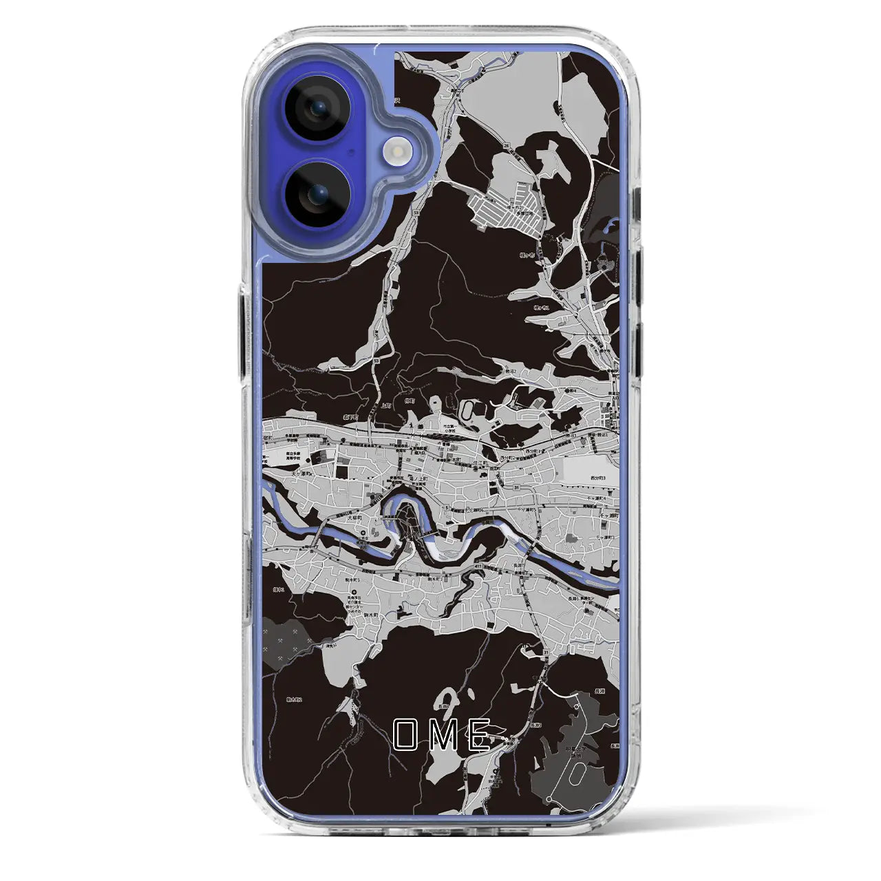 【青梅(東京都)】地図柄iPhoneケース(MagSafeタイプ)