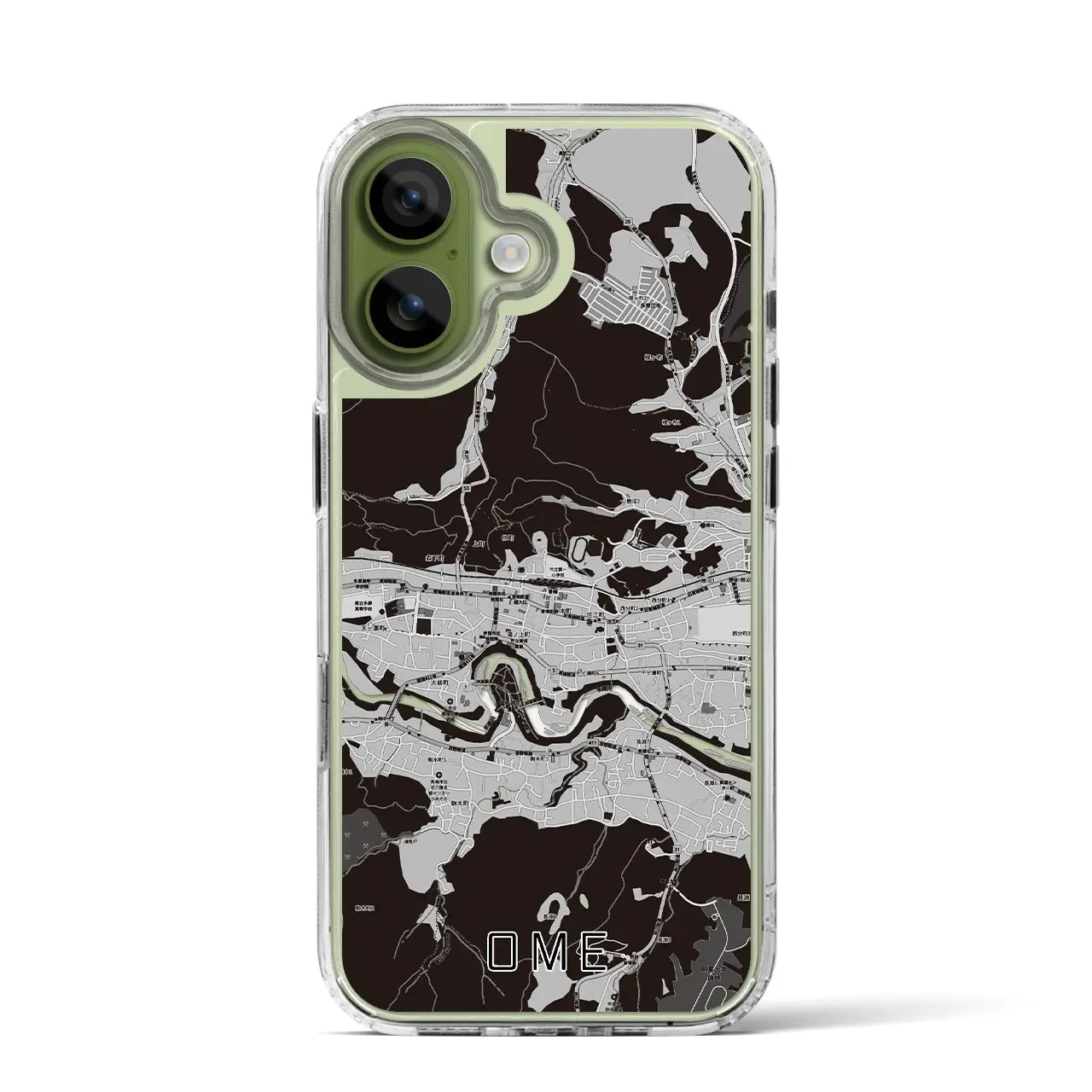 【青梅(東京都)】地図柄iPhoneケース(MagSafeタイプ)