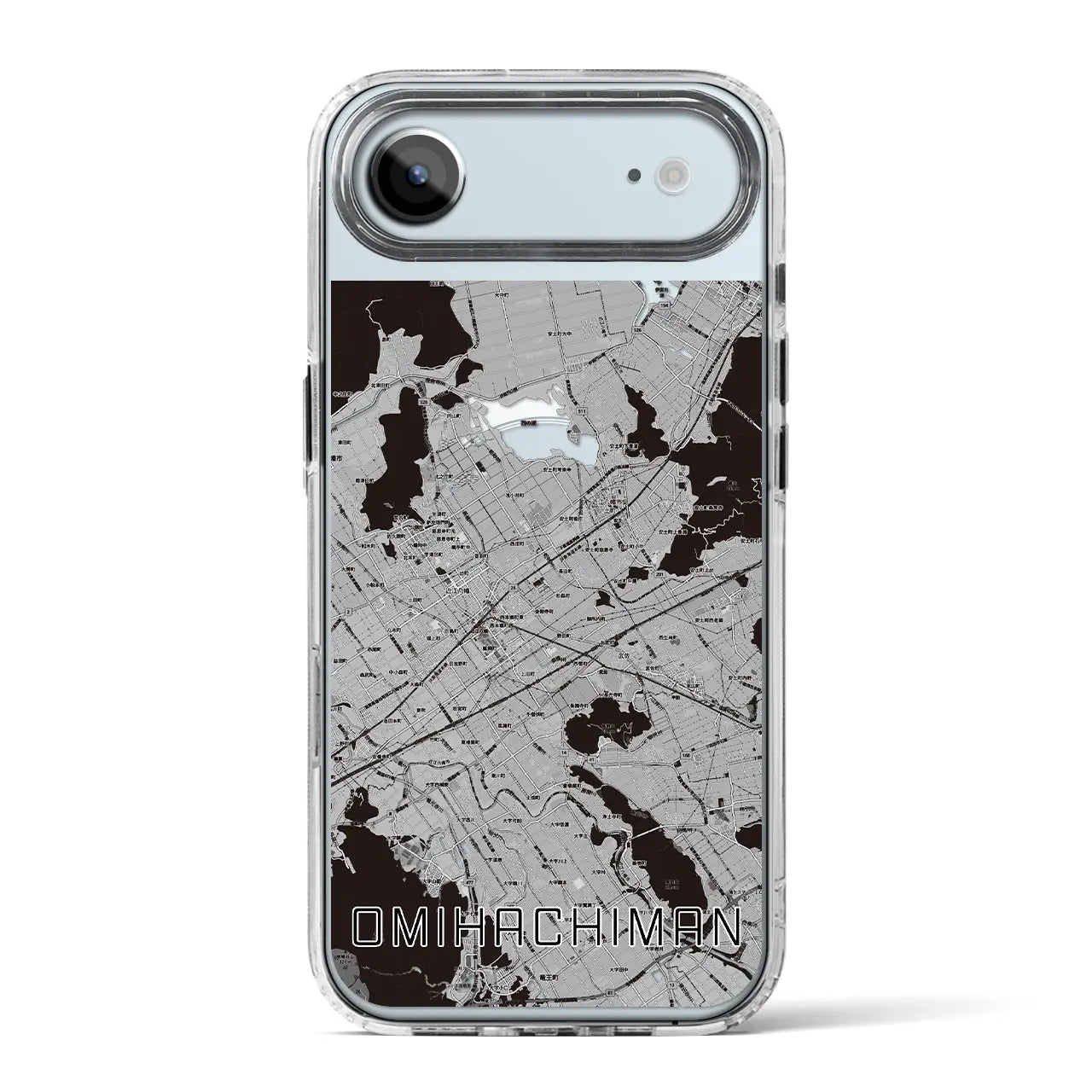 【近江八幡2(滋賀県)】地図柄iPhoneケース(MagSafeタイプ)