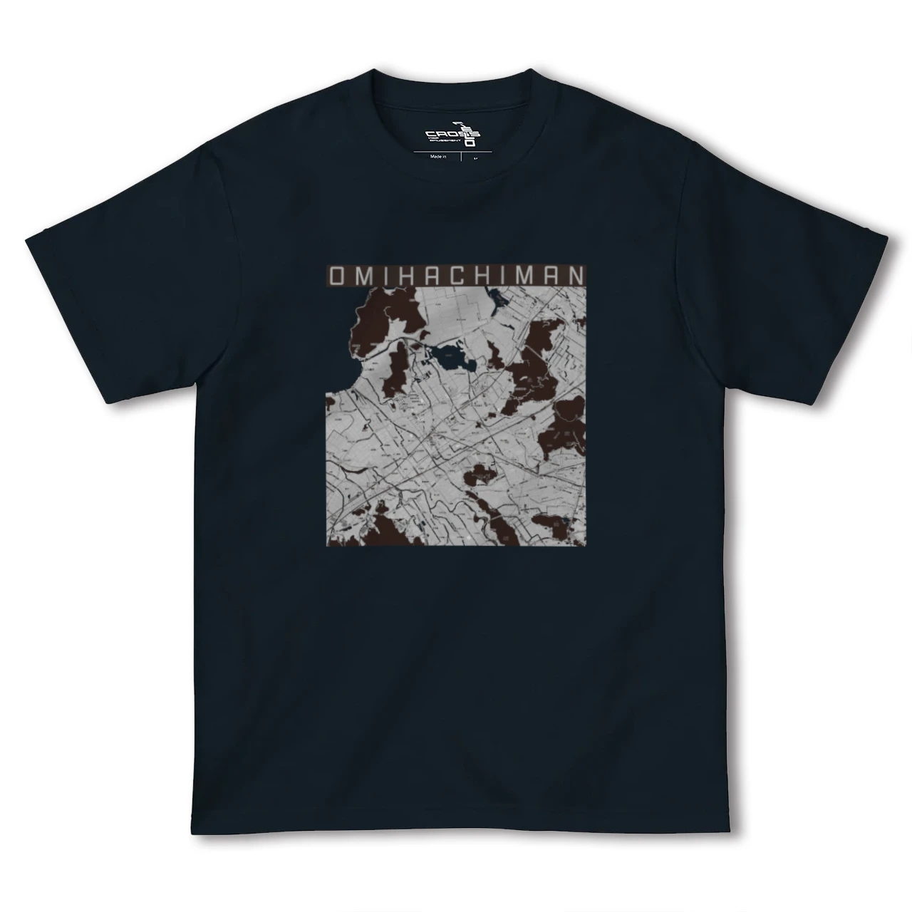 【近江八幡2(滋賀県)】地図柄ヘビーウェイトTシャツ
