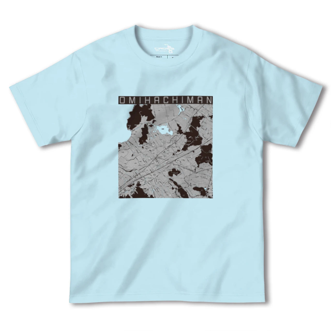 【近江八幡2(滋賀県)】地図柄ヘビーウェイトTシャツ