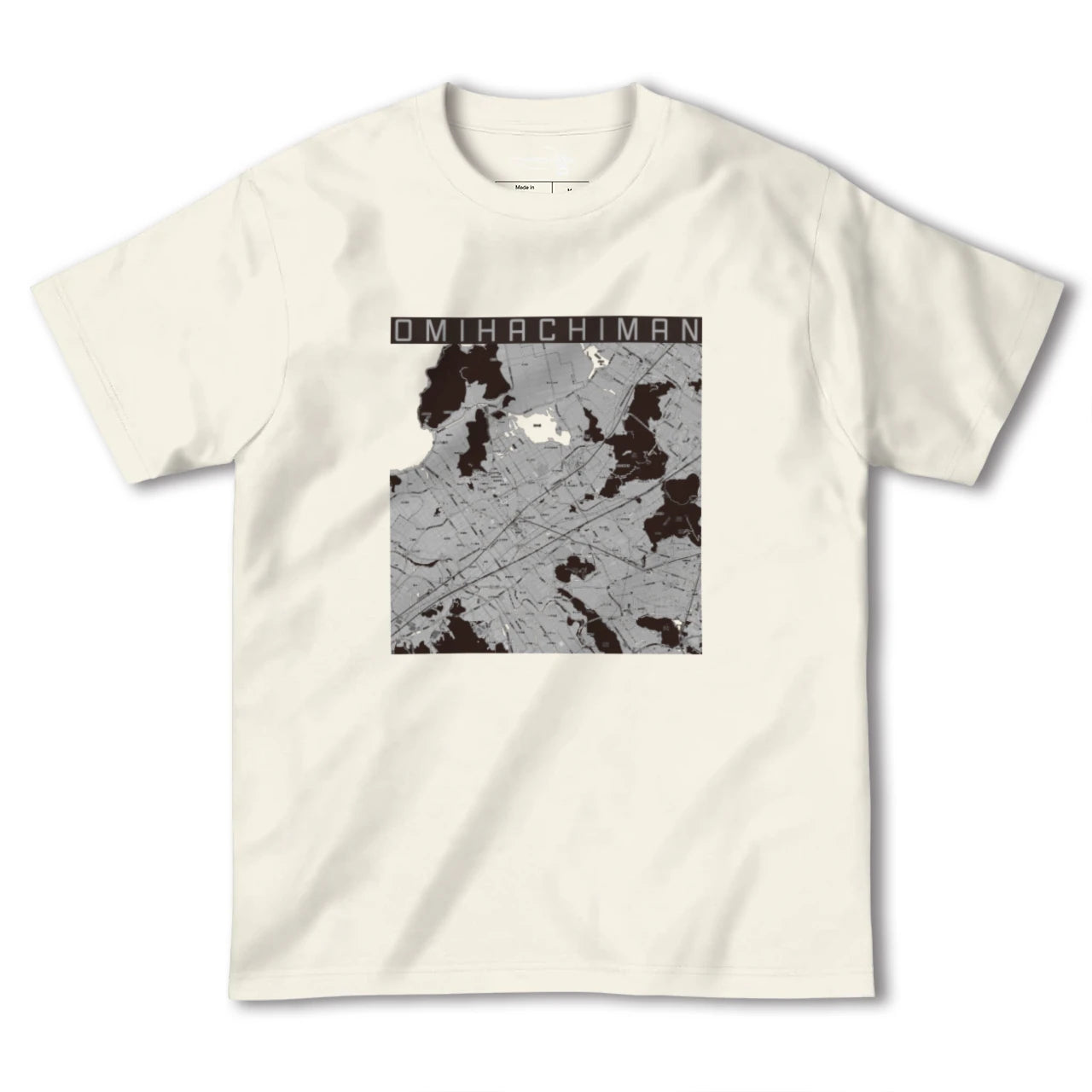 【近江八幡2(滋賀県)】地図柄ヘビーウェイトTシャツ