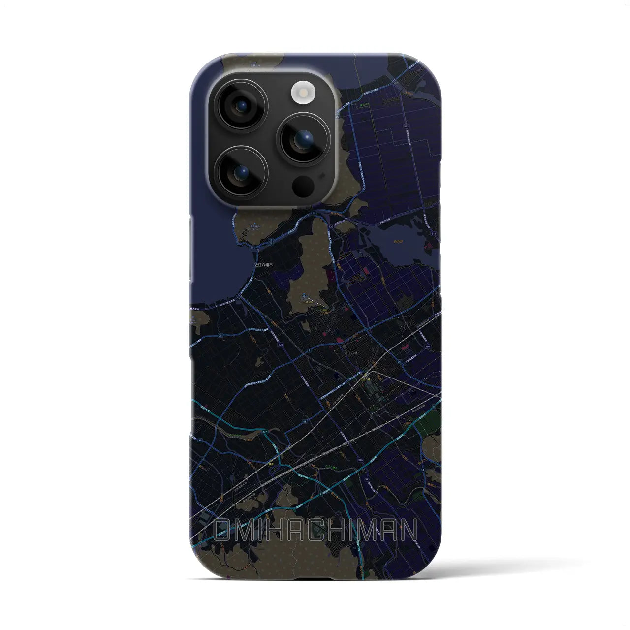 【近江八幡(滋賀県)】地図柄iPhoneケース(バックカバータイプ)