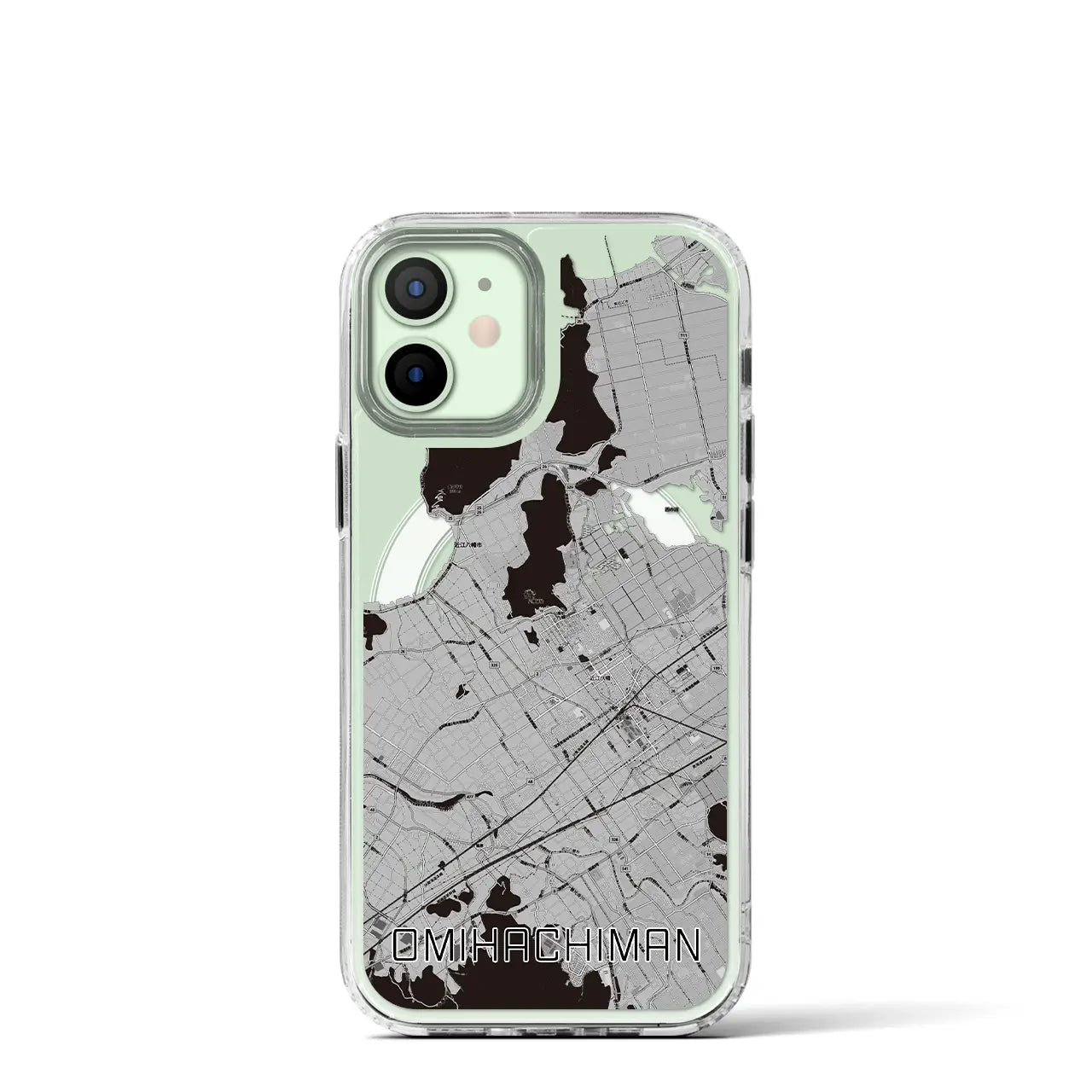 【近江八幡(滋賀県)】地図柄iPhoneケース(MagSafeタイプ)