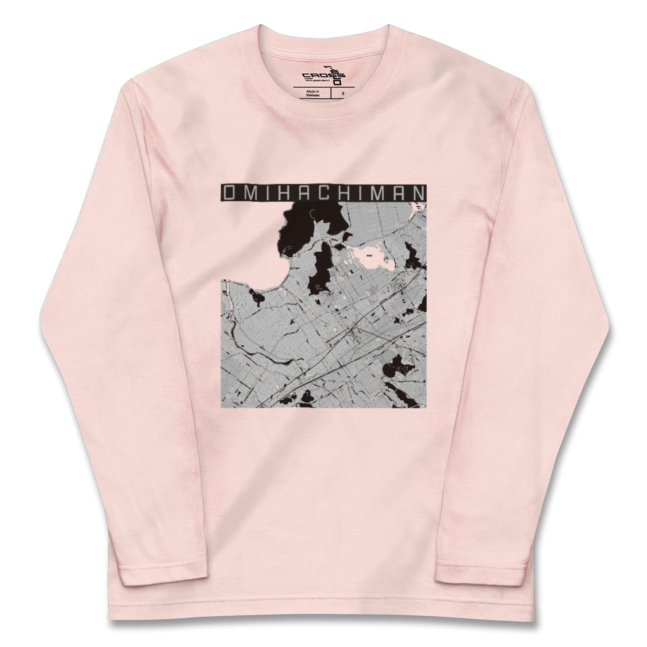 【近江八幡(滋賀県)】地図柄ロングスリーブTシャツ