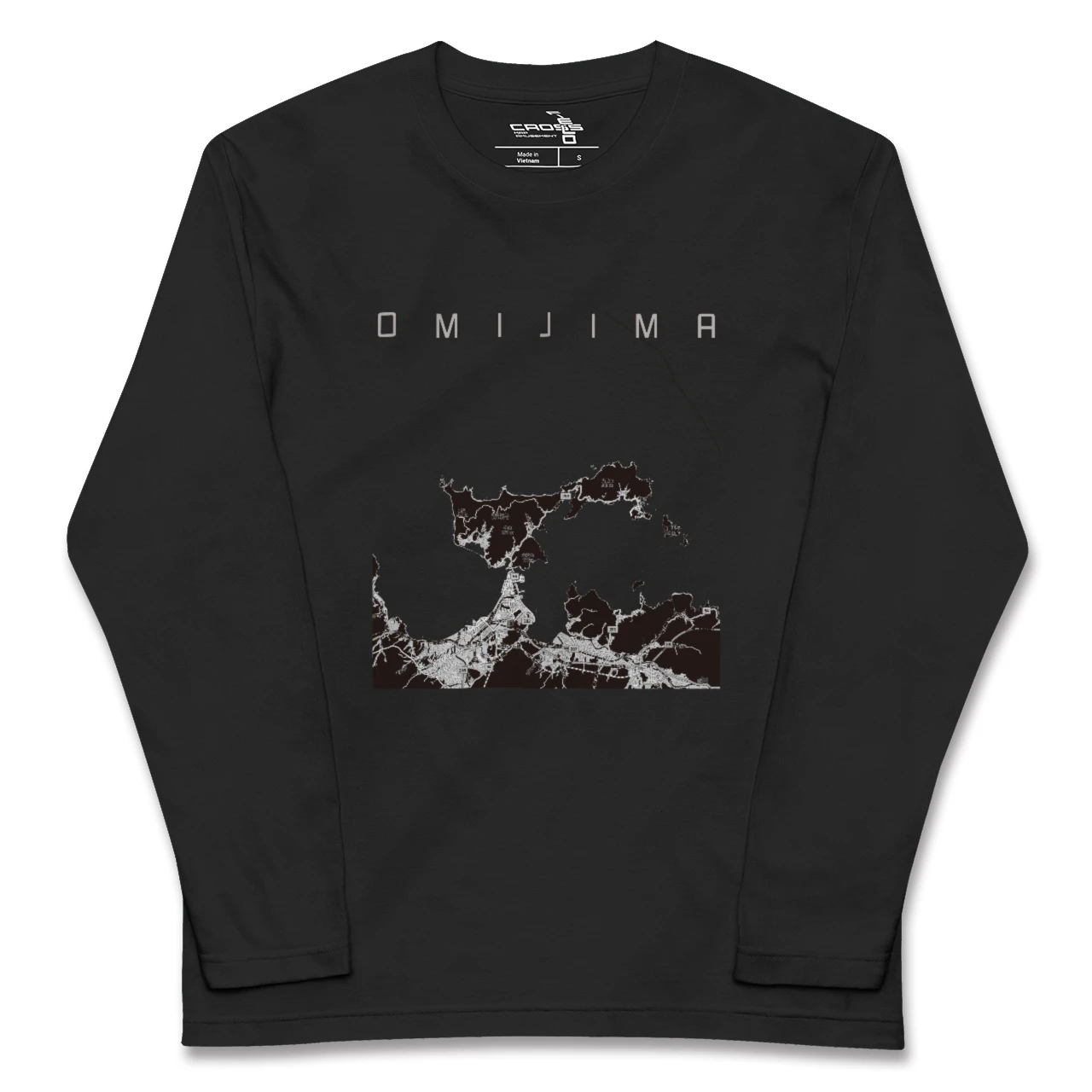 【青海島(山口県)】地図柄ロングスリーブTシャツ