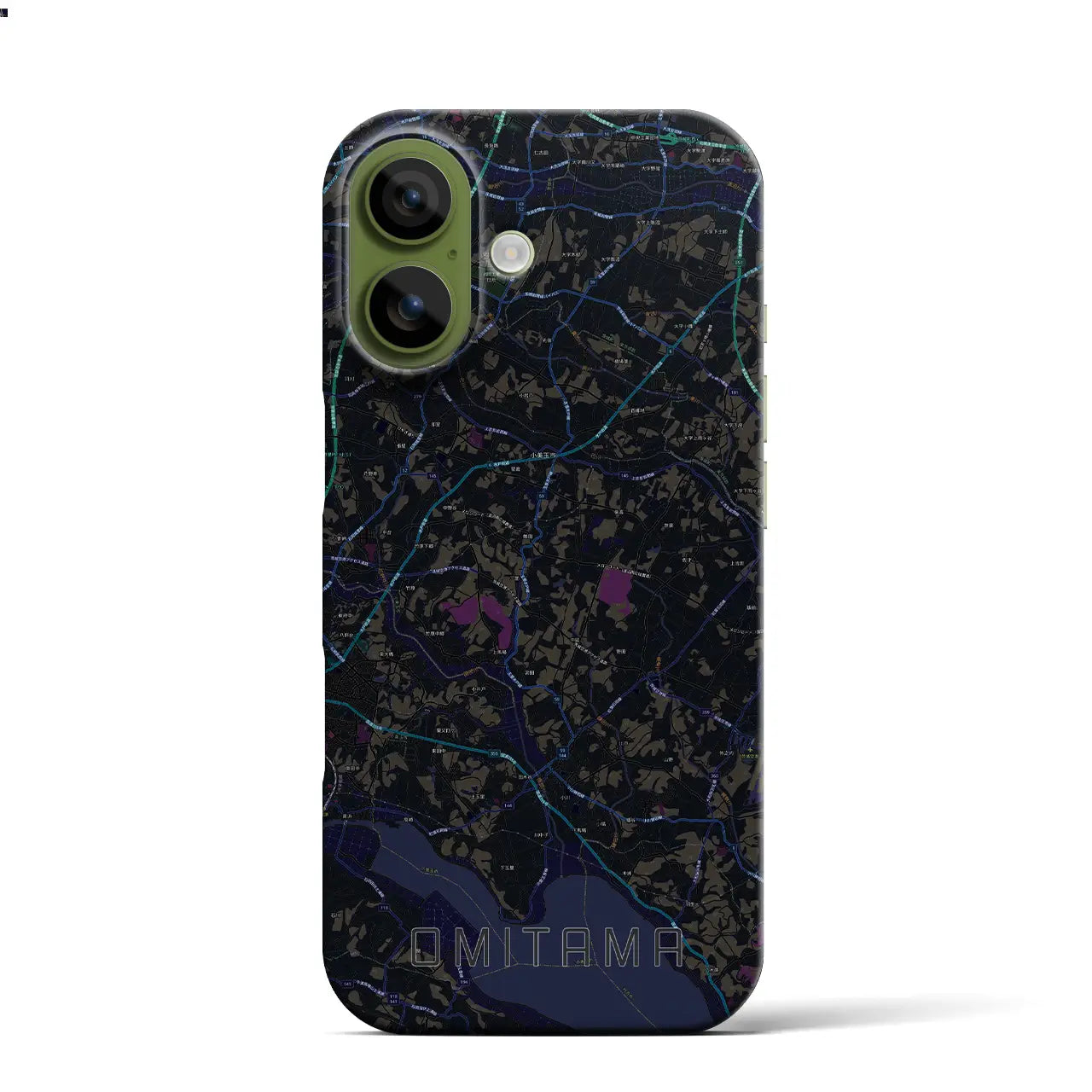 【小美玉(茨城県)】地図柄iPhoneケース(バックカバータイプ)