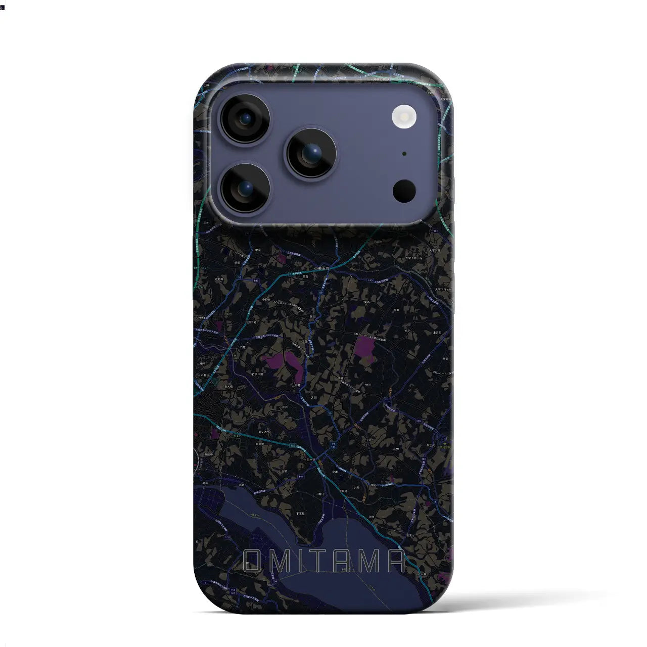 【小美玉(茨城県)】地図柄iPhoneケース(バックカバータイプ)