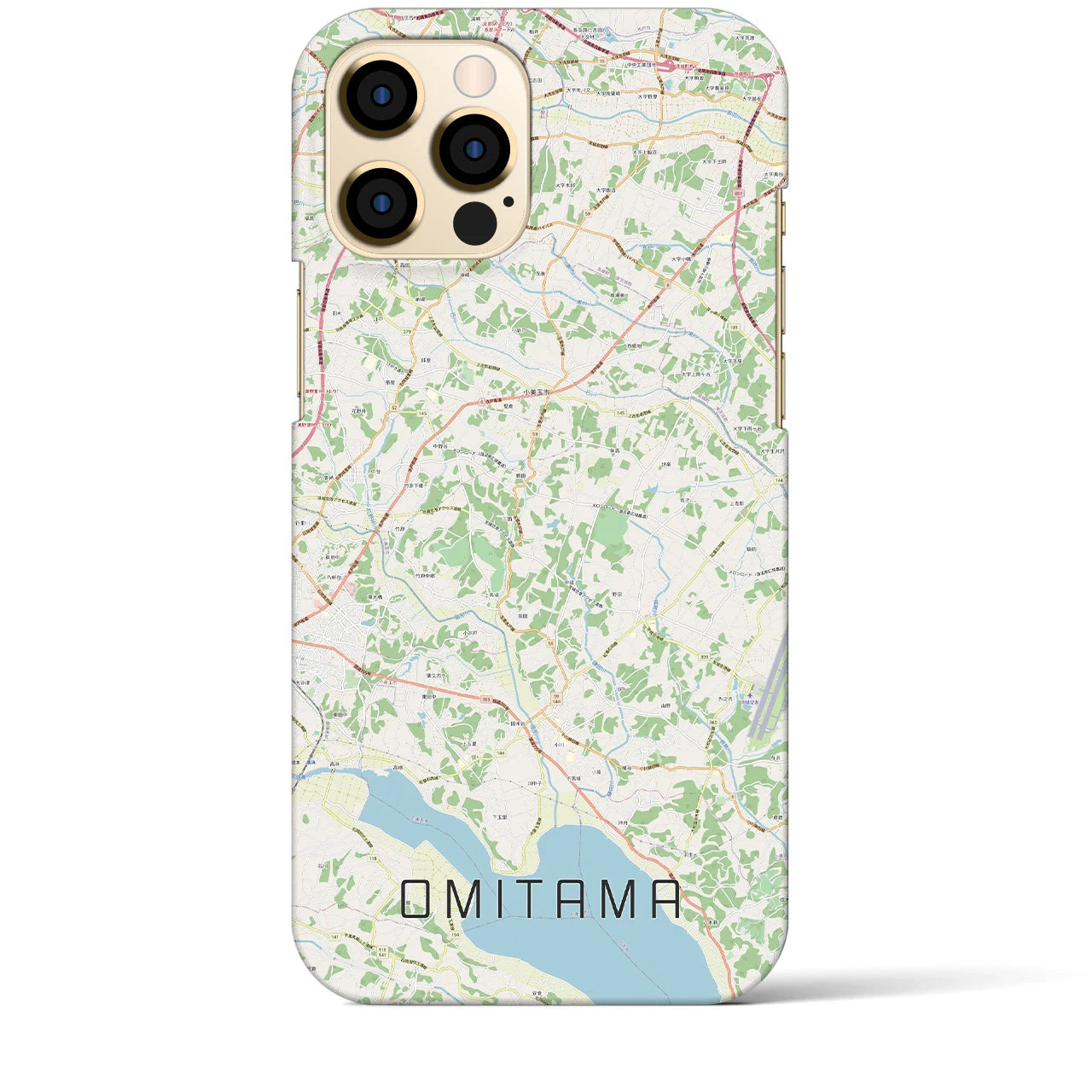 【小美玉(茨城県)】地図柄iPhoneケース(バックカバータイプ)
