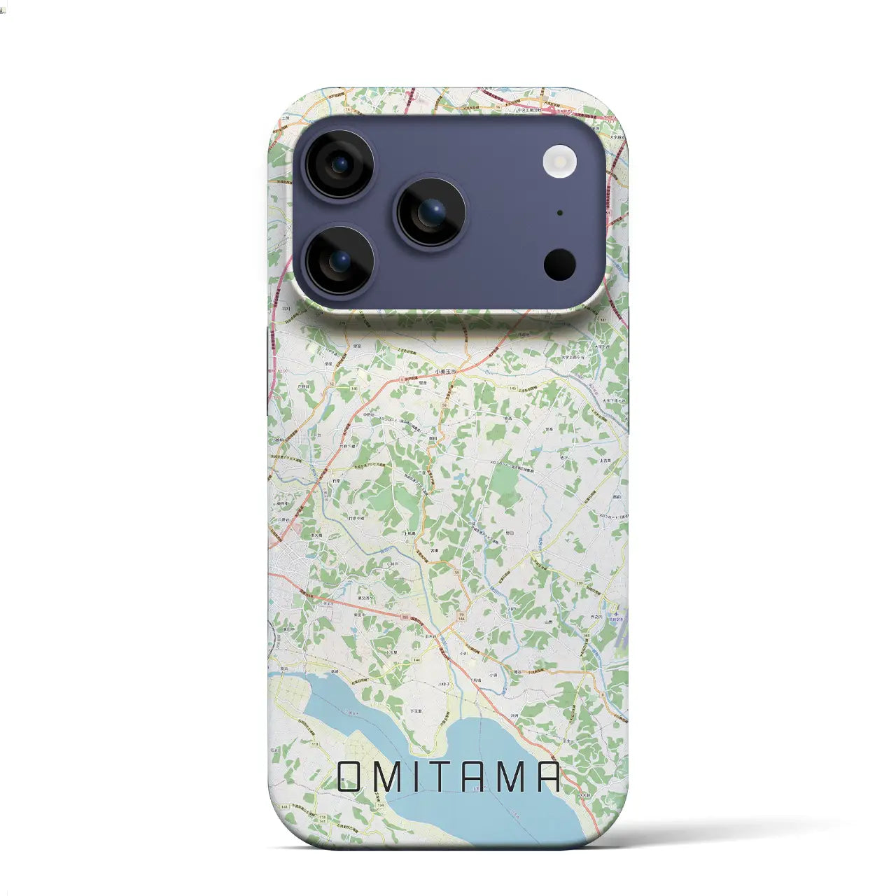 【小美玉(茨城県)】地図柄iPhoneケース(バックカバータイプ)