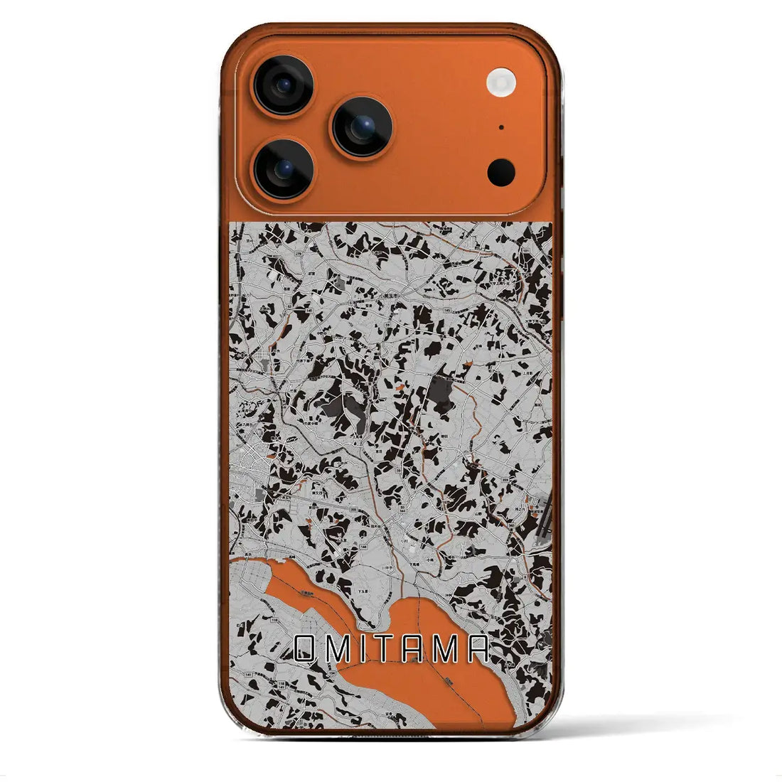 【小美玉(茨城県)】地図柄iPhoneケース(クリアタイプ)