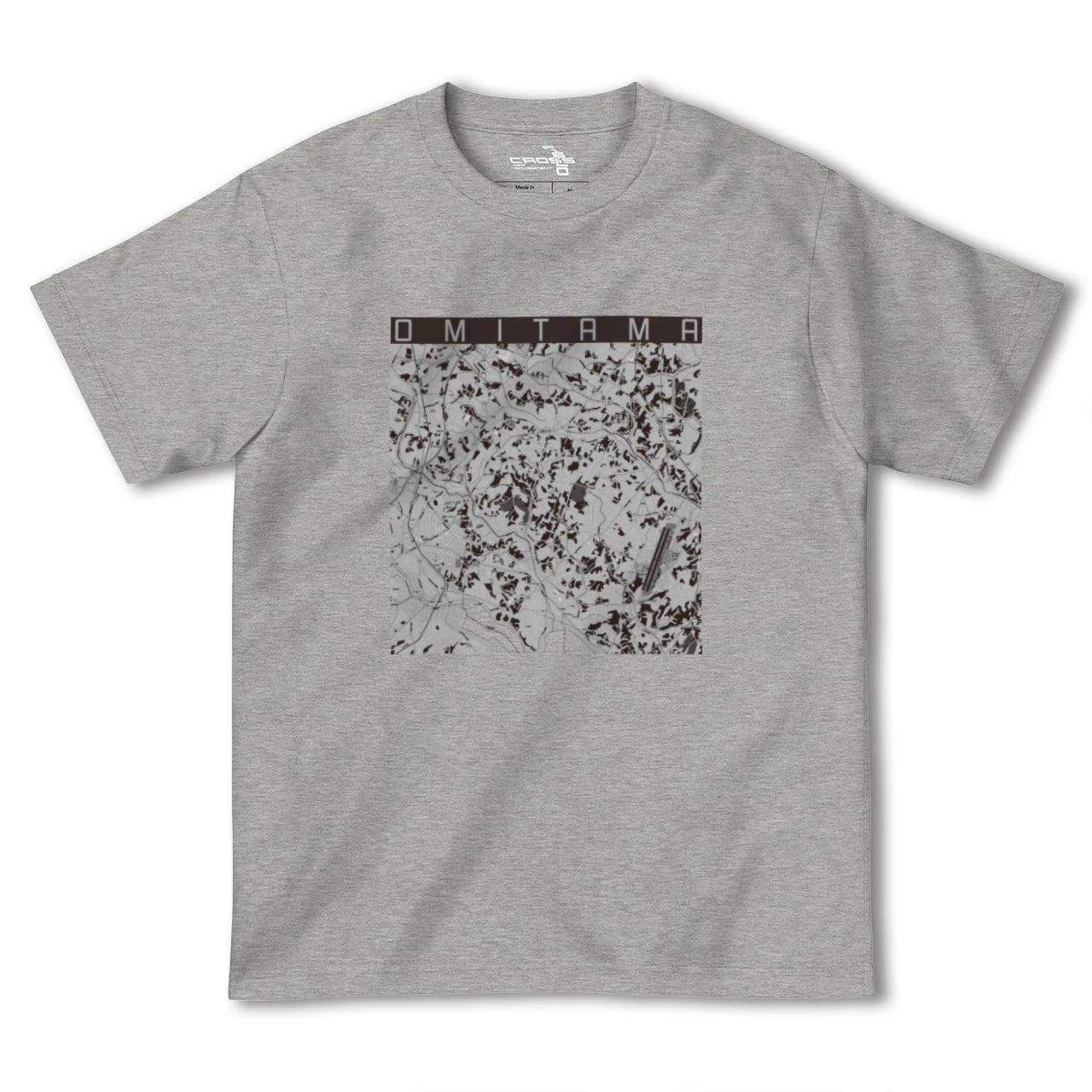 【小美玉(茨城県)】地図柄ヘビーウェイトTシャツ