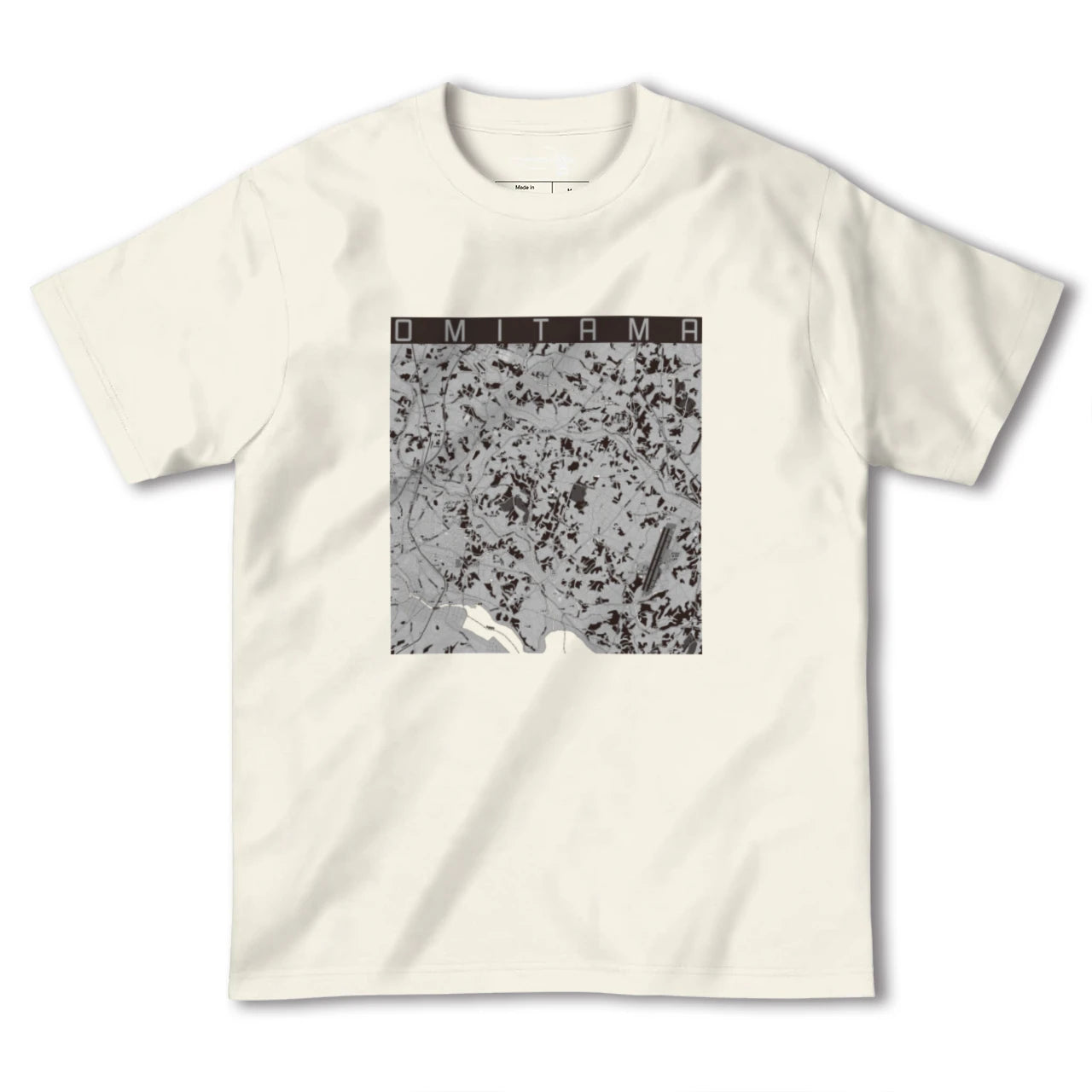 【小美玉(茨城県)】地図柄ヘビーウェイトTシャツ