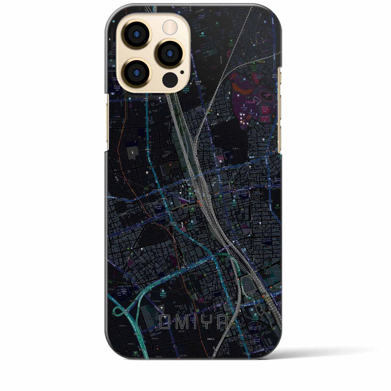 【大宮(埼玉県)】地図柄iPhoneケース(バックカバータイプ)