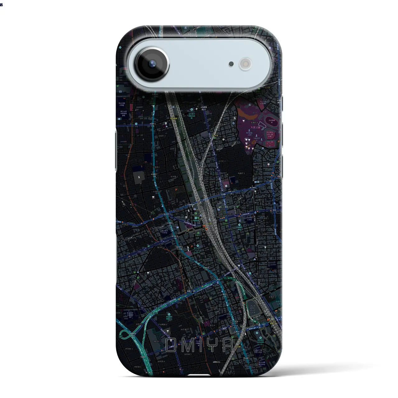 【大宮(埼玉県)】地図柄iPhoneケース(バックカバータイプ)