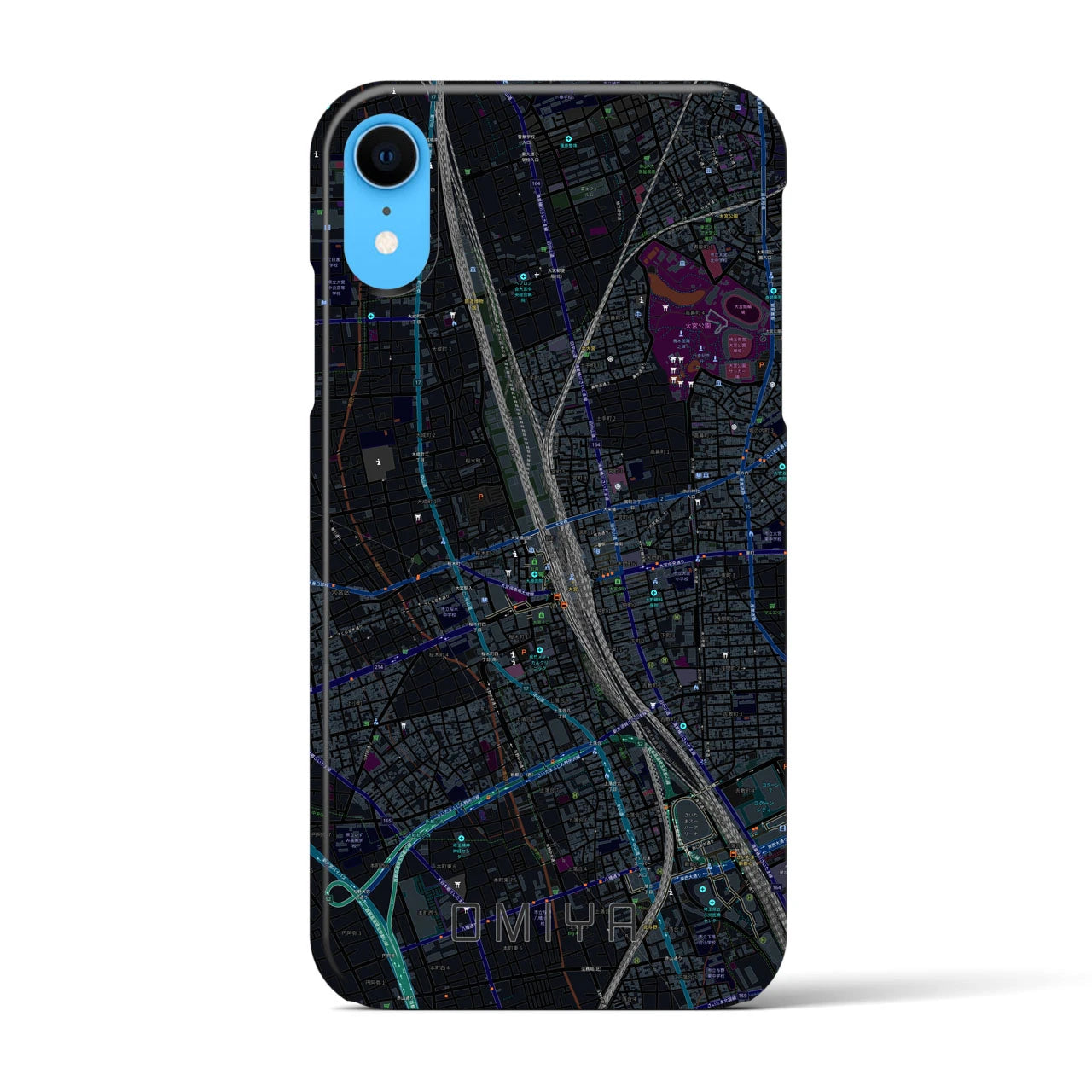 【大宮(埼玉県)】地図柄iPhoneケース(バックカバータイプ)