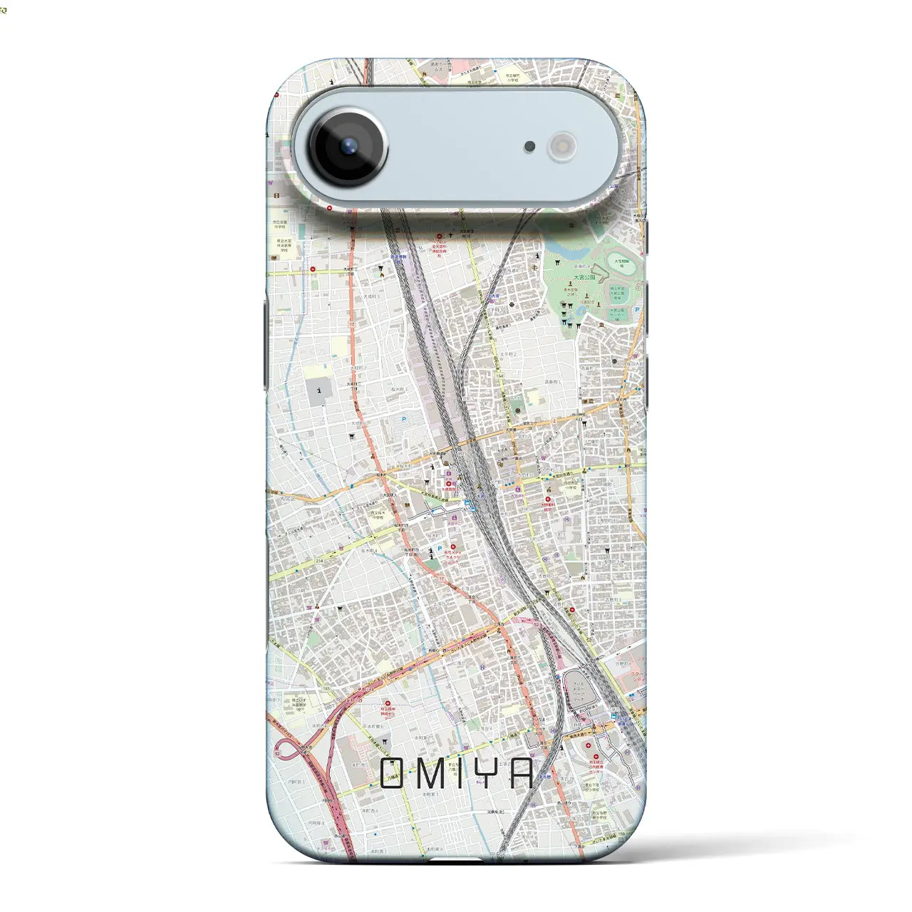 【大宮(埼玉県)】地図柄iPhoneケース(バックカバータイプ)