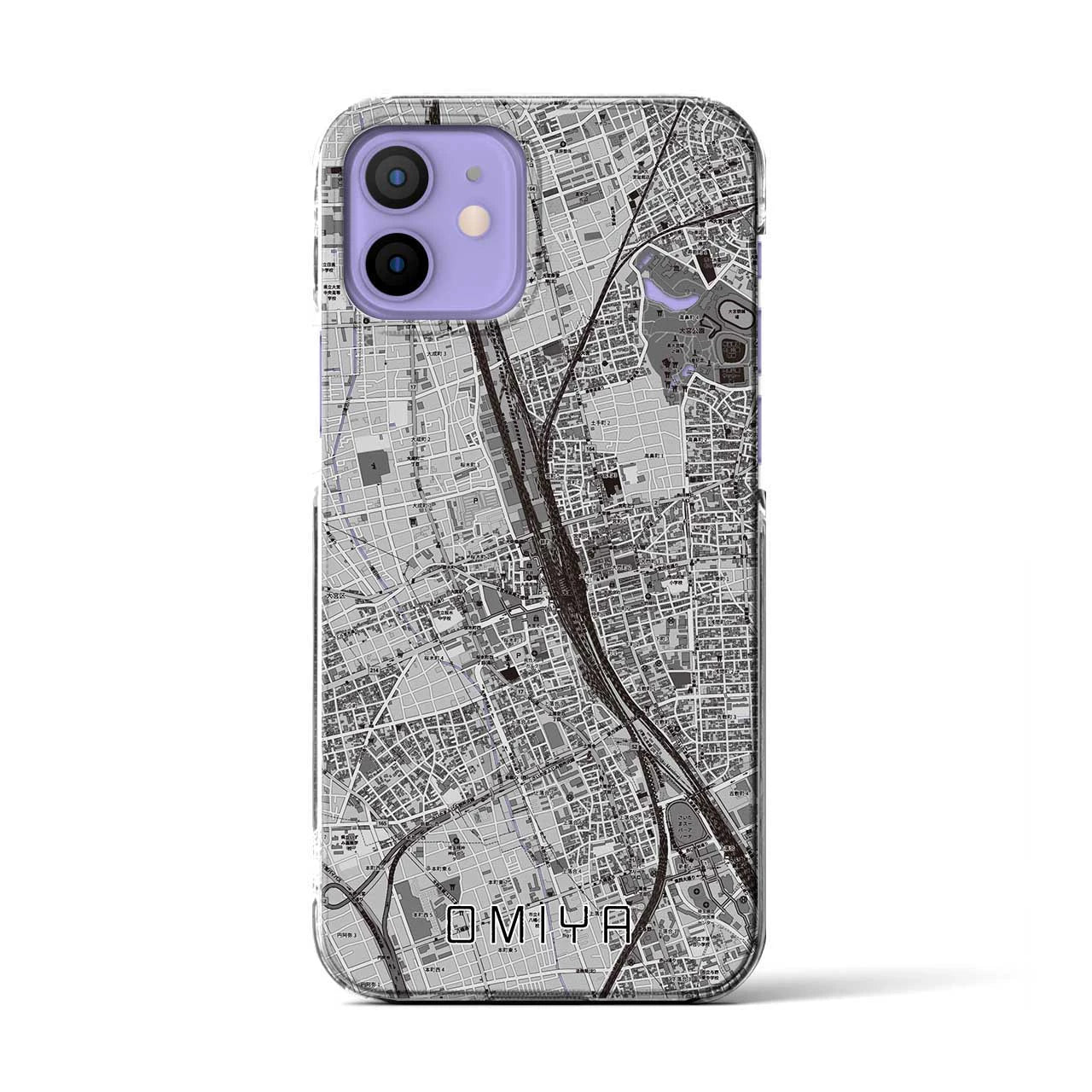 【大宮(埼玉県)】地図柄iPhoneケース(クリアタイプ)