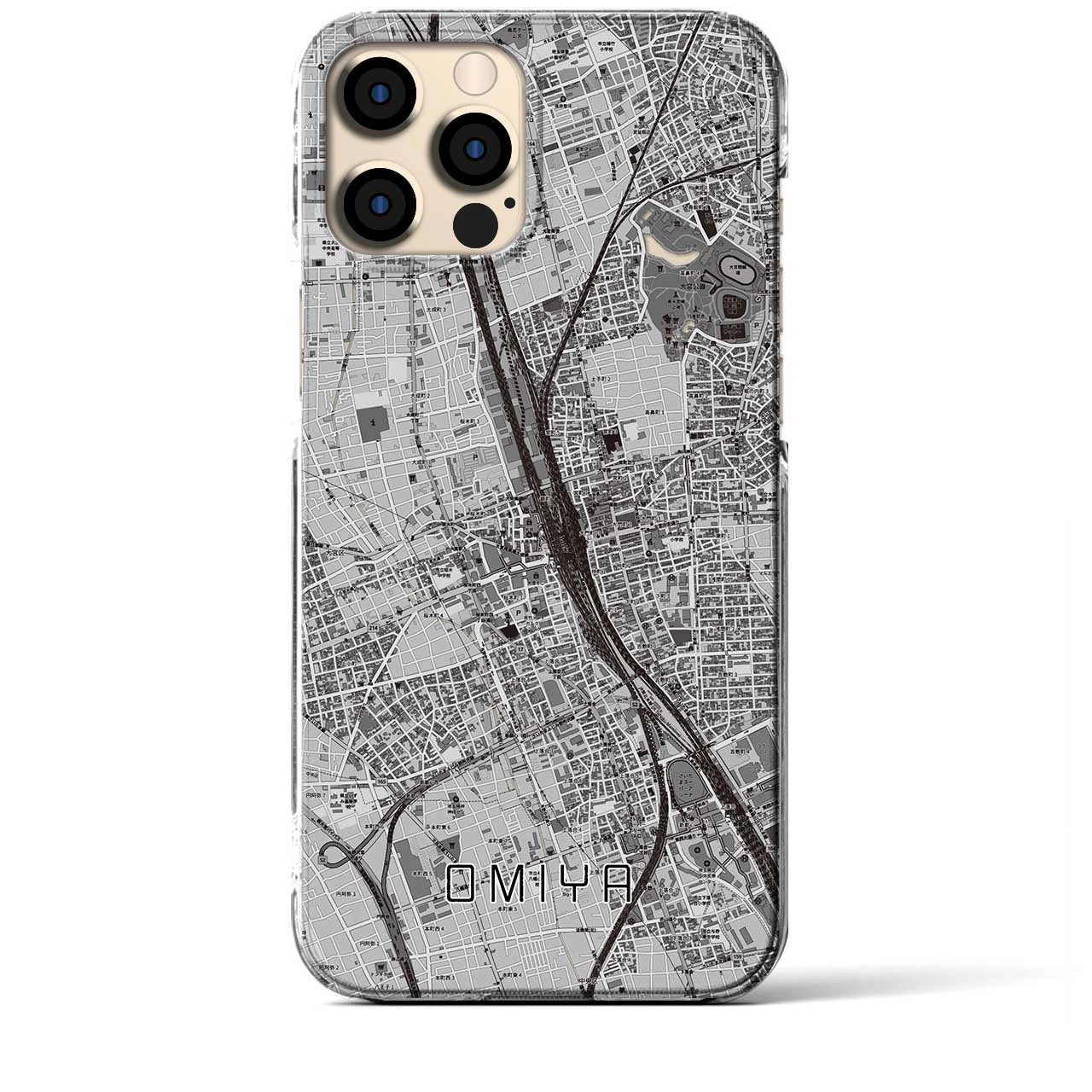 【大宮(埼玉県)】地図柄iPhoneケース(クリアタイプ)