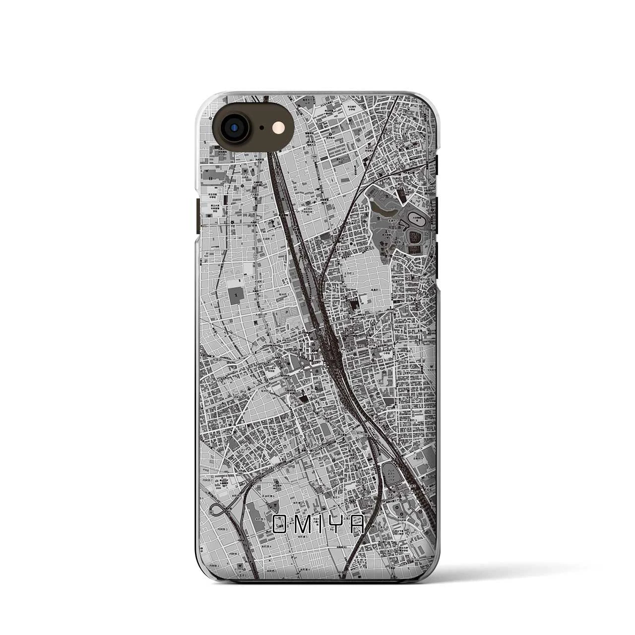 【大宮(埼玉県)】地図柄iPhoneケース(クリアタイプ)