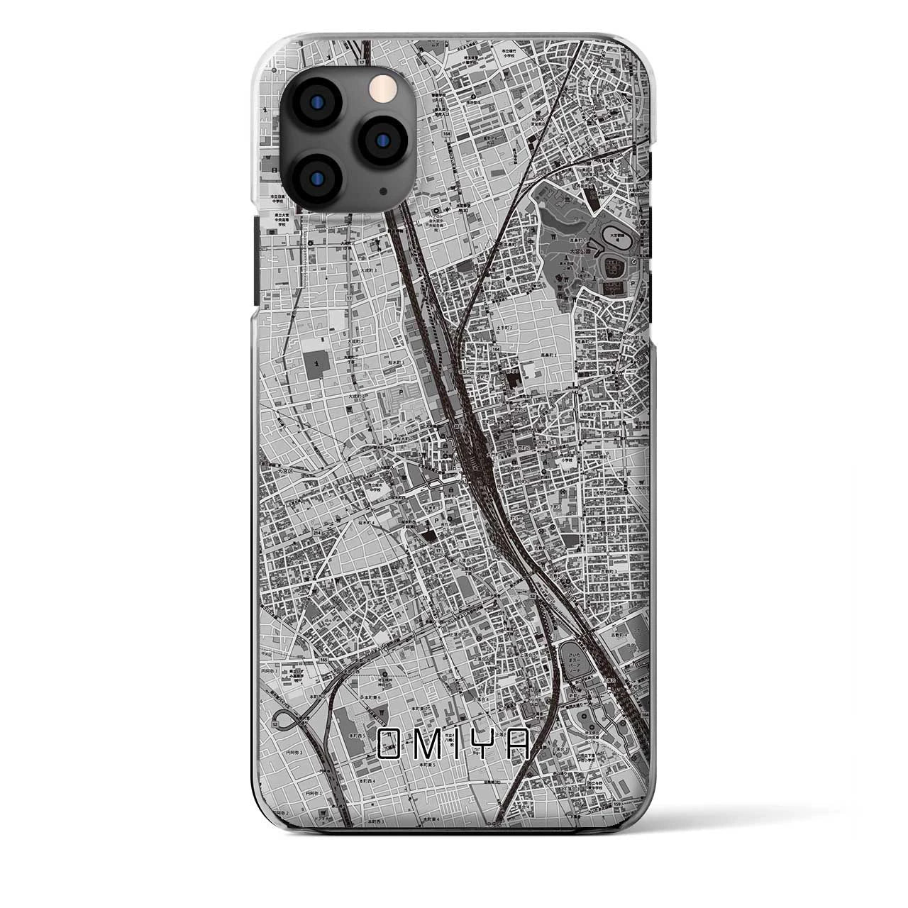 【大宮(埼玉県)】地図柄iPhoneケース(クリアタイプ)