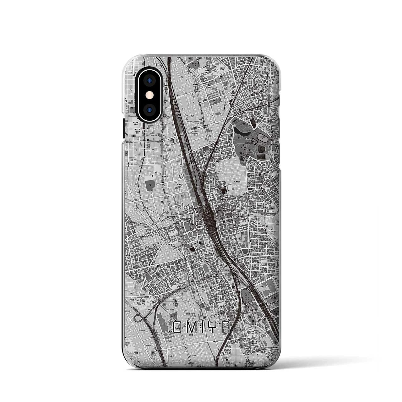 【大宮(埼玉県)】地図柄iPhoneケース(クリアタイプ)
