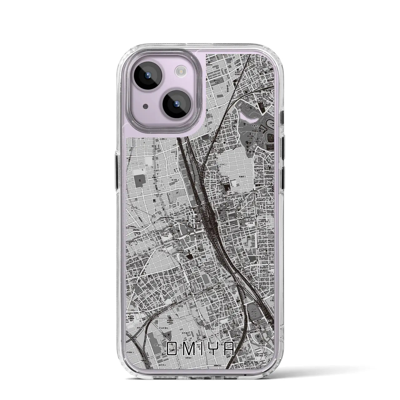 【大宮(埼玉県)】地図柄iPhoneケース(MagSafeタイプ)