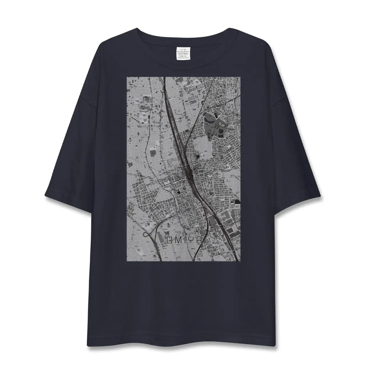 【大宮(埼玉県)】地図柄ビッグシルエットTシャツ