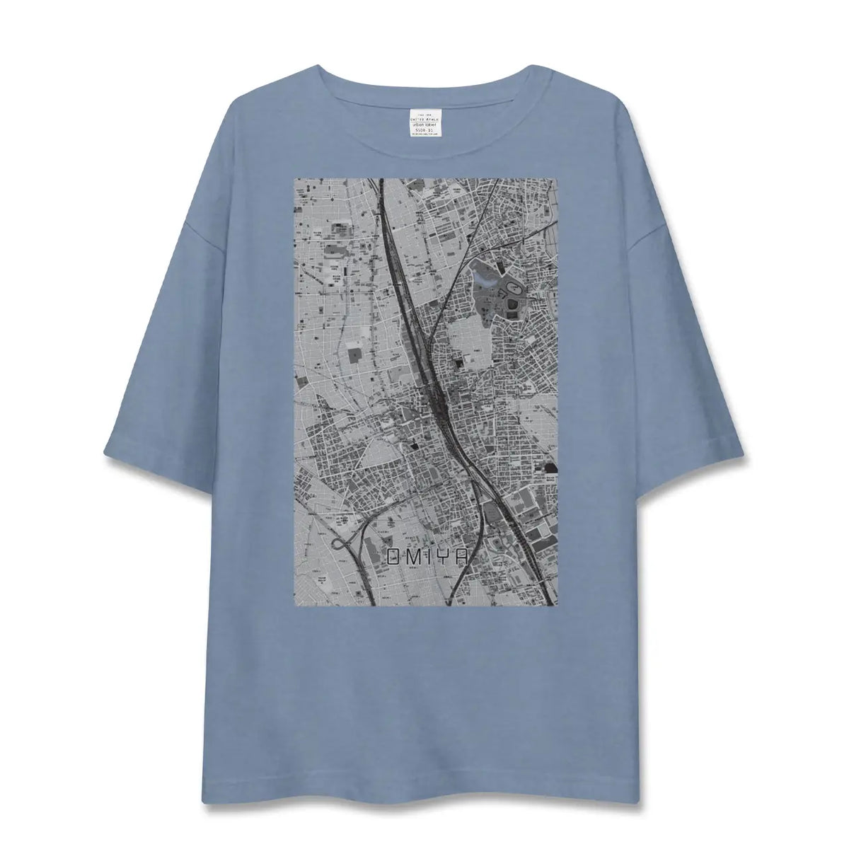 【大宮(埼玉県)】地図柄ビッグシルエットTシャツ