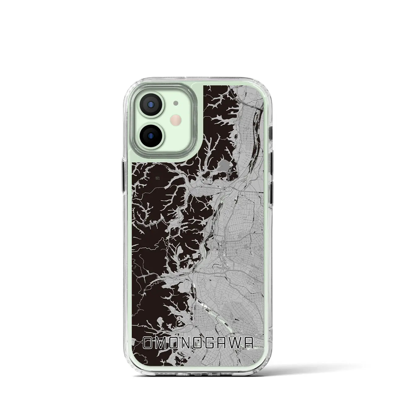 【雄物川(秋田県)】地図柄iPhoneケース(MagSafeタイプ)