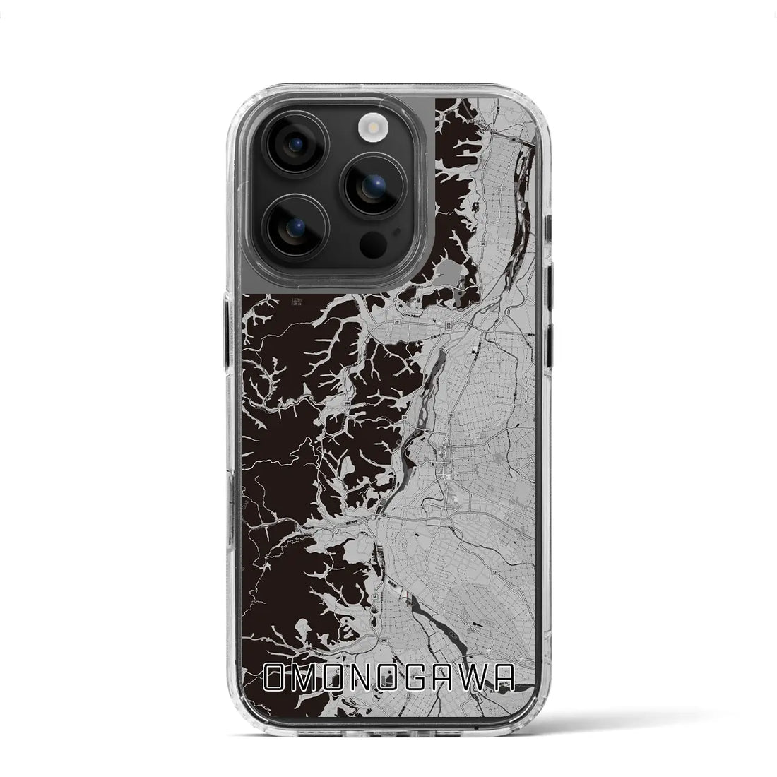 【雄物川(秋田県)】地図柄iPhoneケース(MagSafeタイプ)