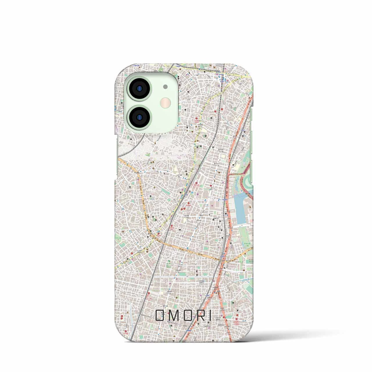 【大森(東京都)】地図柄iPhoneケース(バックカバータイプ)