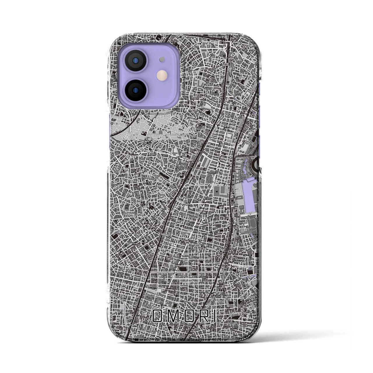 【大森(東京都)】地図柄iPhoneケース(クリアタイプ)