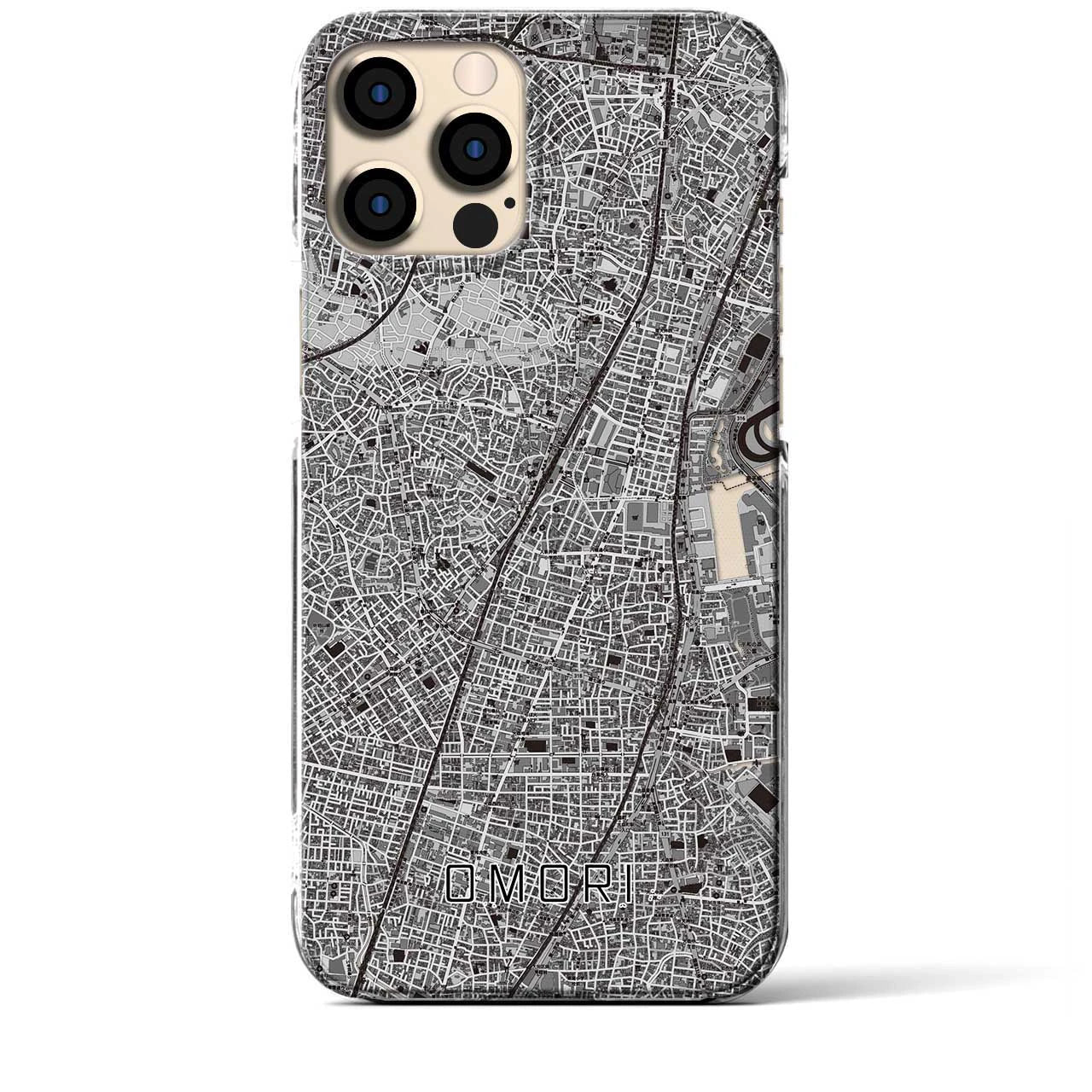 【大森(東京都)】地図柄iPhoneケース(クリアタイプ)