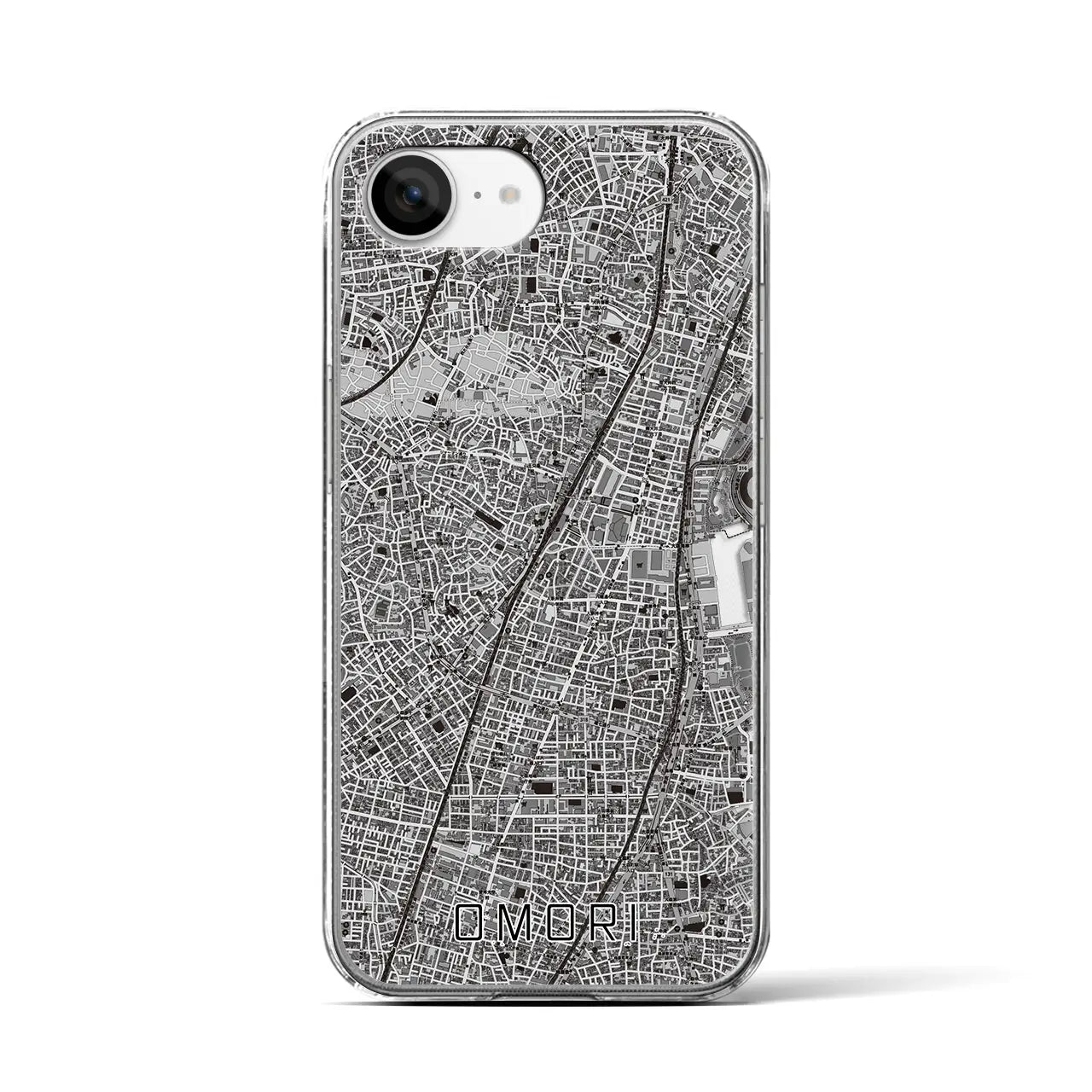 【大森(東京都)】地図柄iPhoneケース(クリアタイプ)