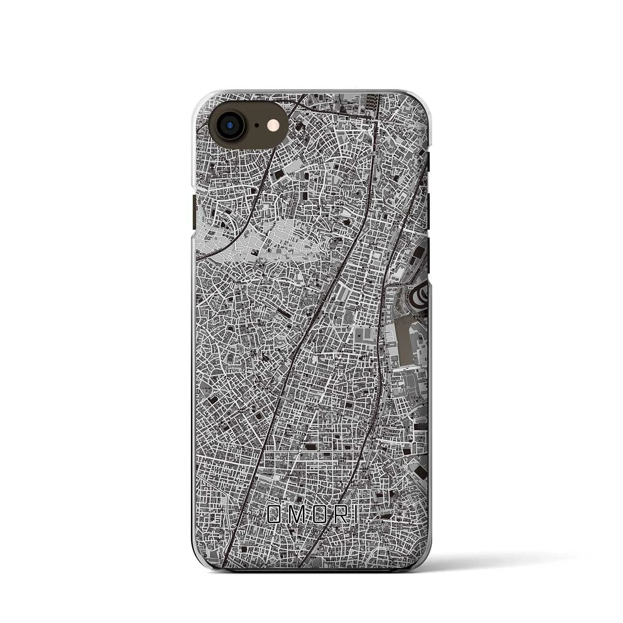 【大森(東京都)】地図柄iPhoneケース(クリアタイプ)