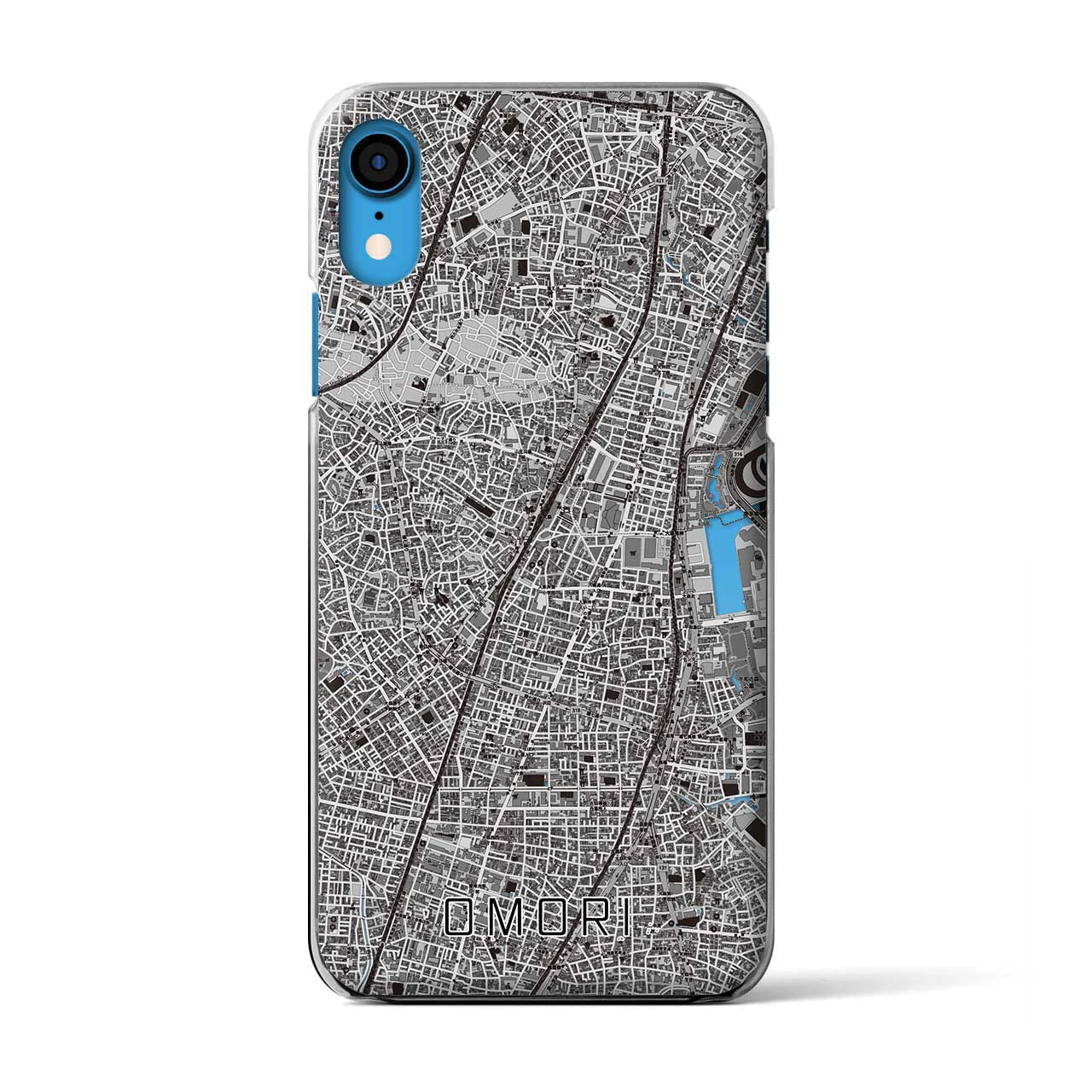 【大森(東京都)】地図柄iPhoneケース(クリアタイプ)