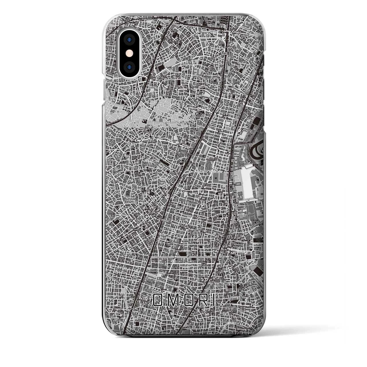 【大森(東京都)】地図柄iPhoneケース(クリアタイプ)