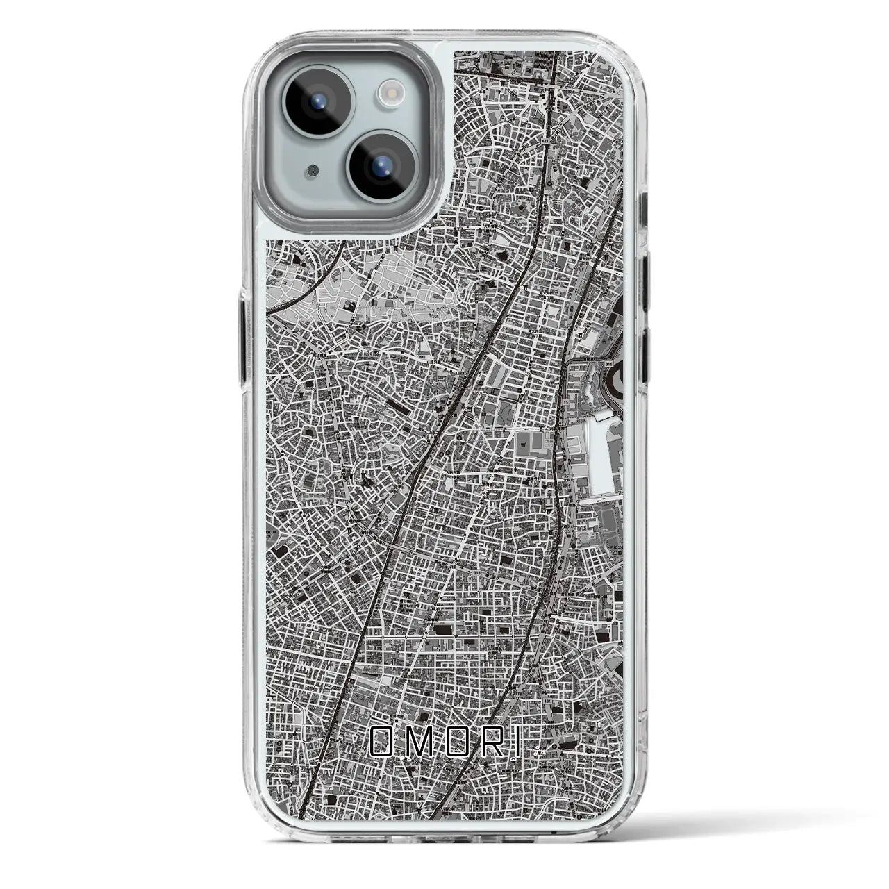 【大森(東京都)】地図柄iPhoneケース(MagSafeタイプ)