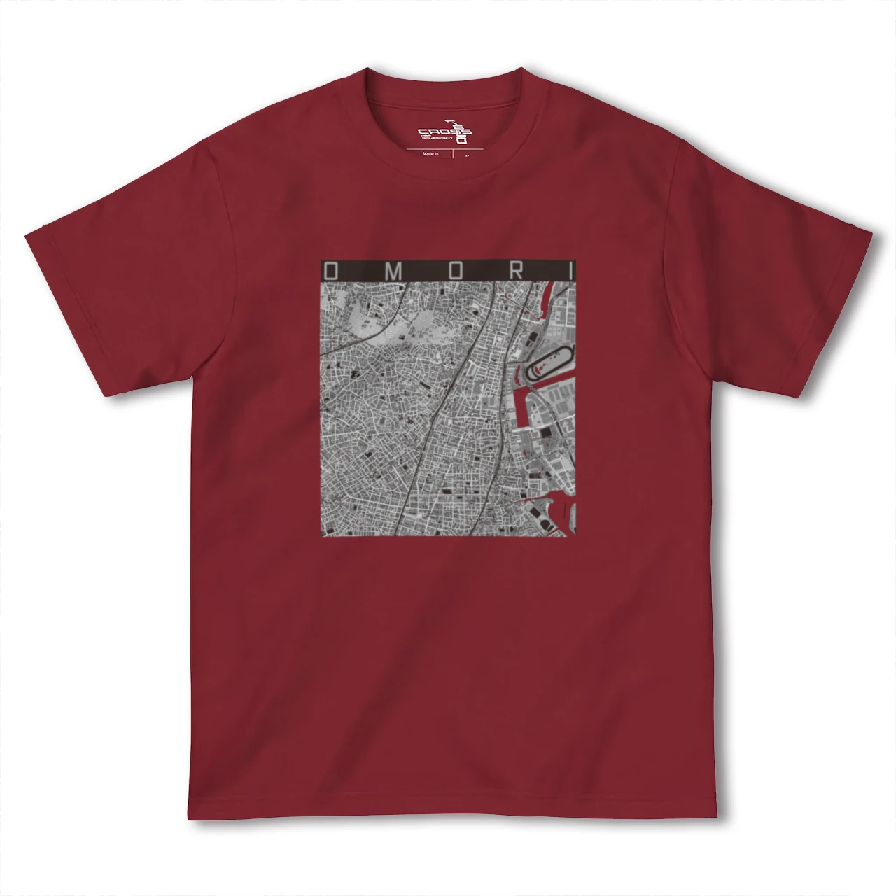 【大森(東京都)】地図柄ヘビーウェイトTシャツ