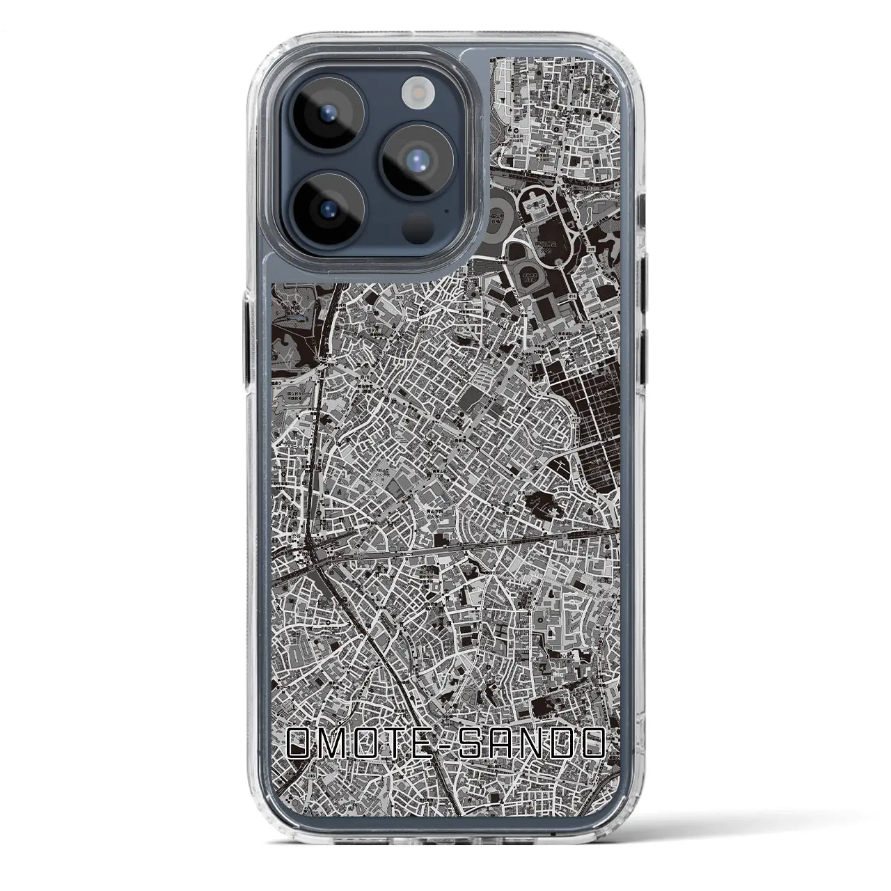 【表参道(東京都)】地図柄iPhoneケース(MagSafeタイプ)